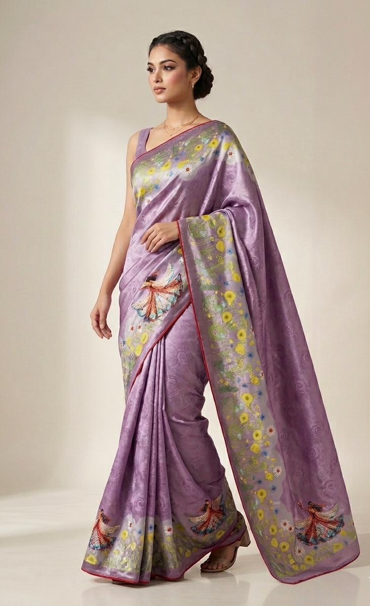 Purple Dream panihari saree