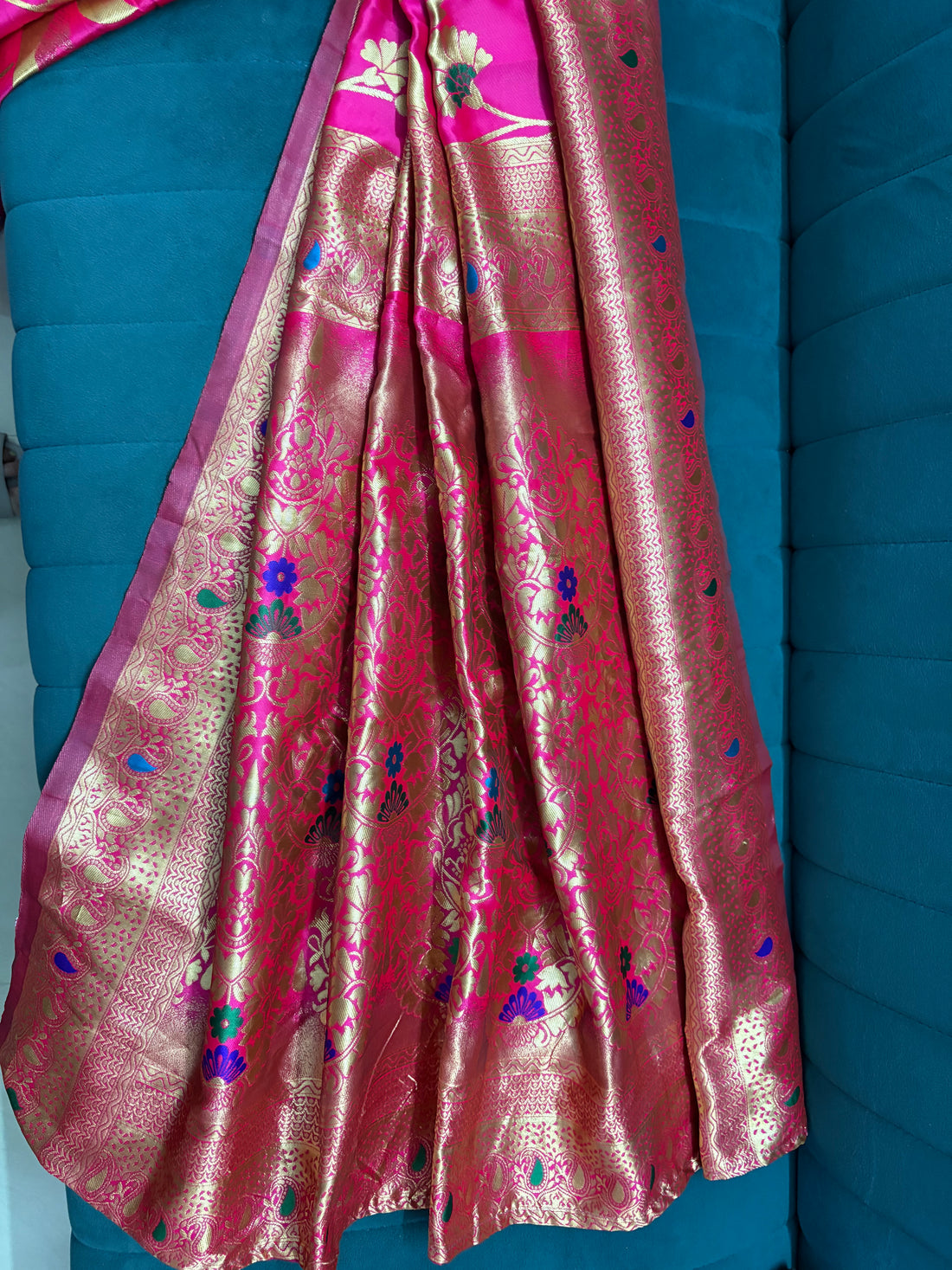 Pink Festive Premium Soft Silk Saree