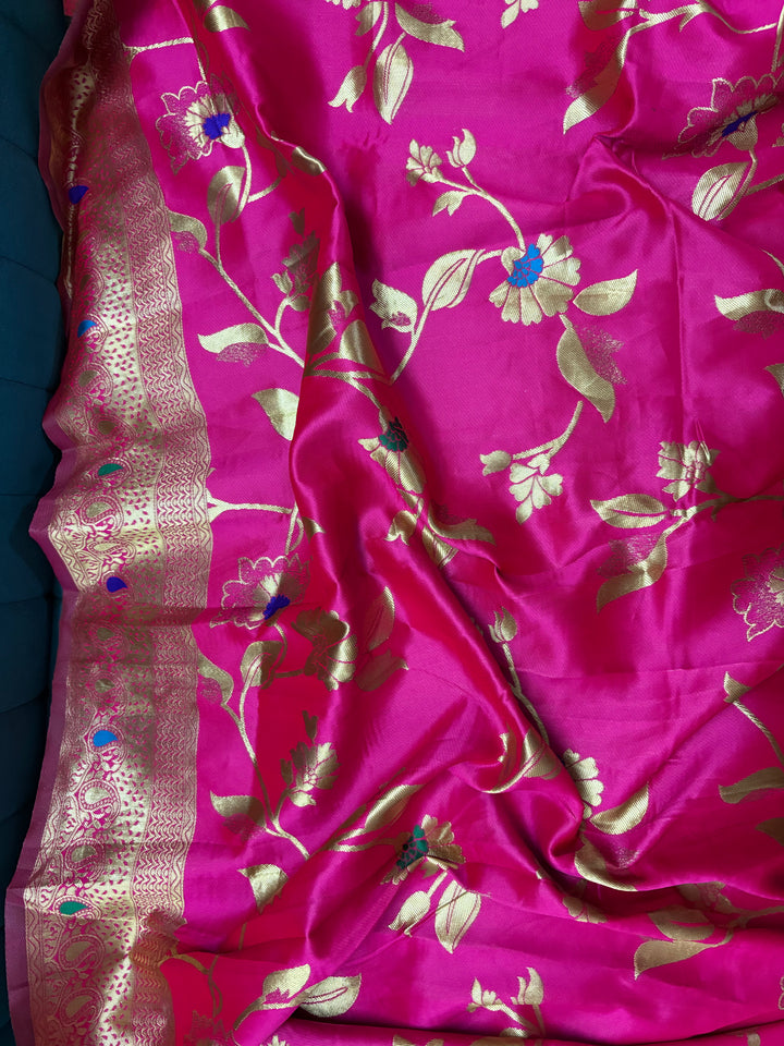 Pink Festive Premium Soft Silk Saree