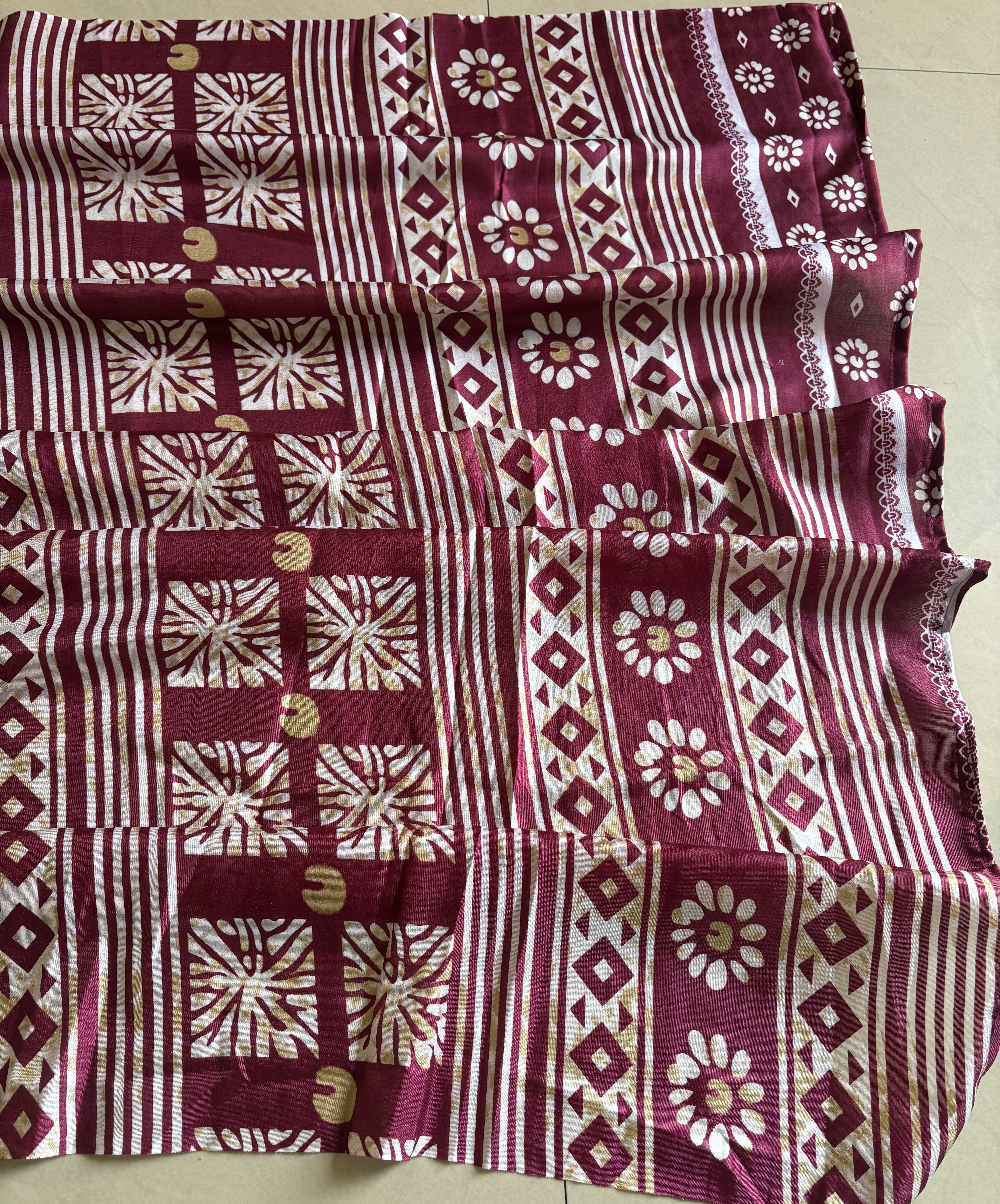 Wine Dola Silk Saree