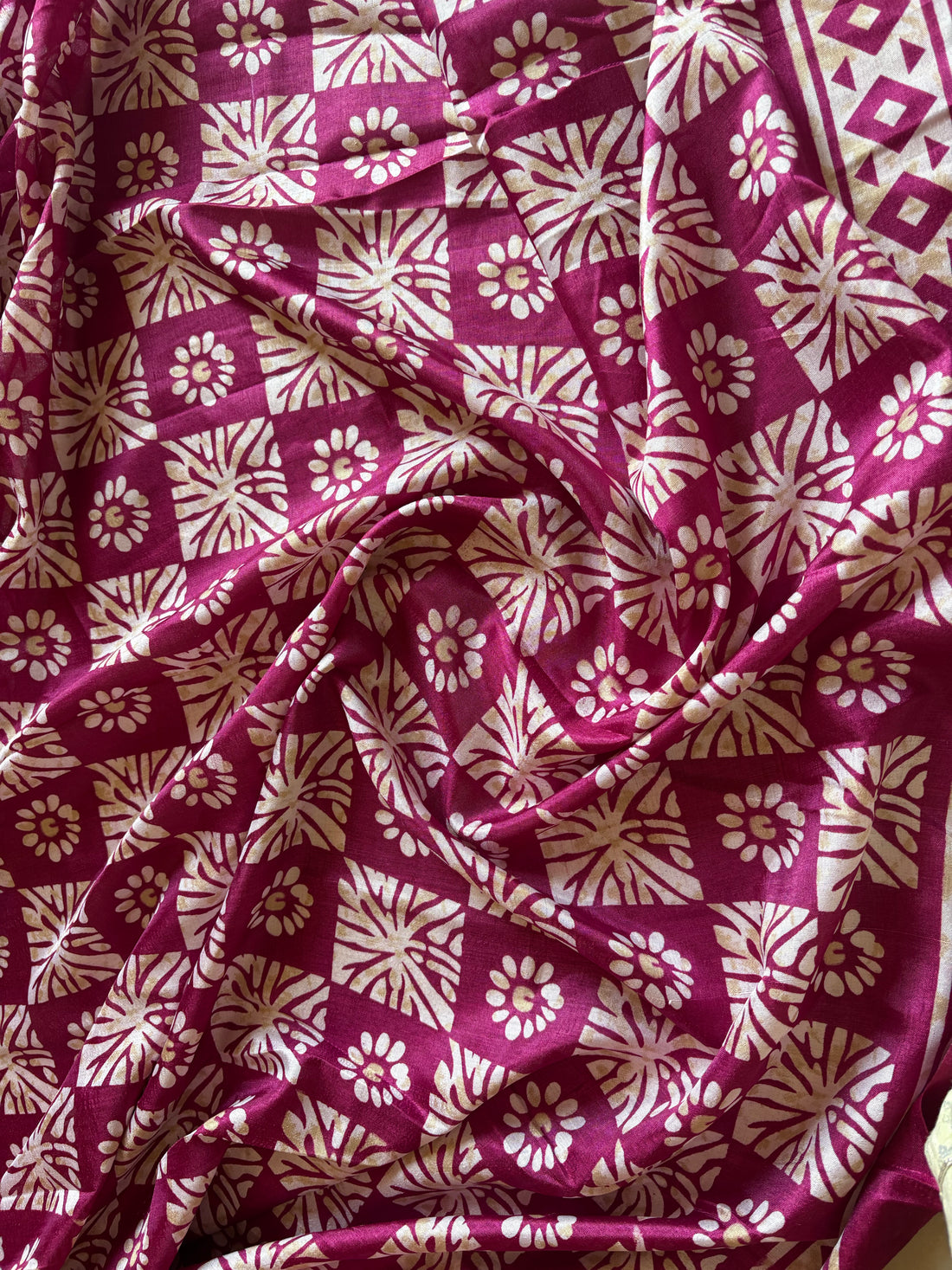 Wine Dola Silk Saree