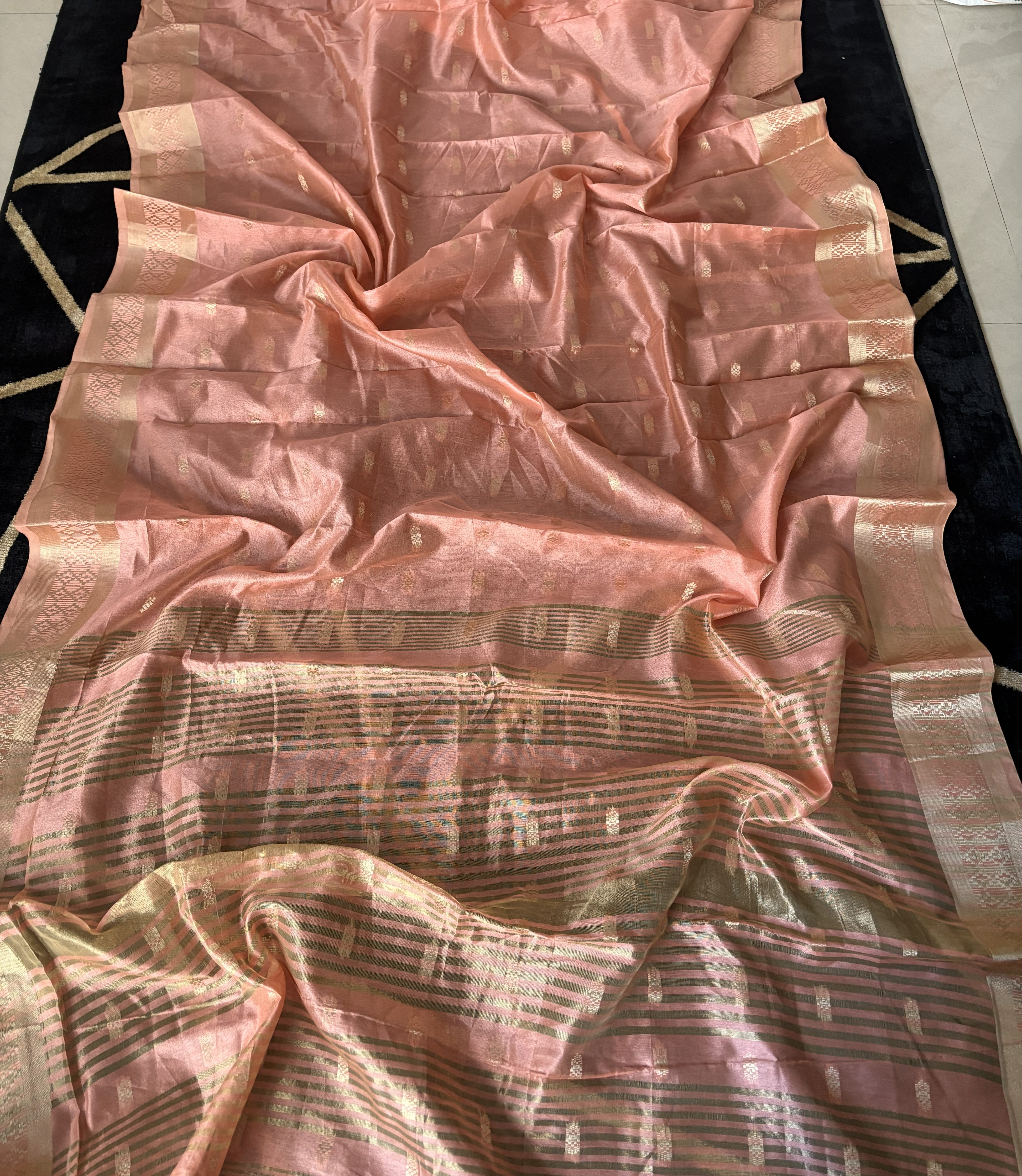 Peach South Silk Saree