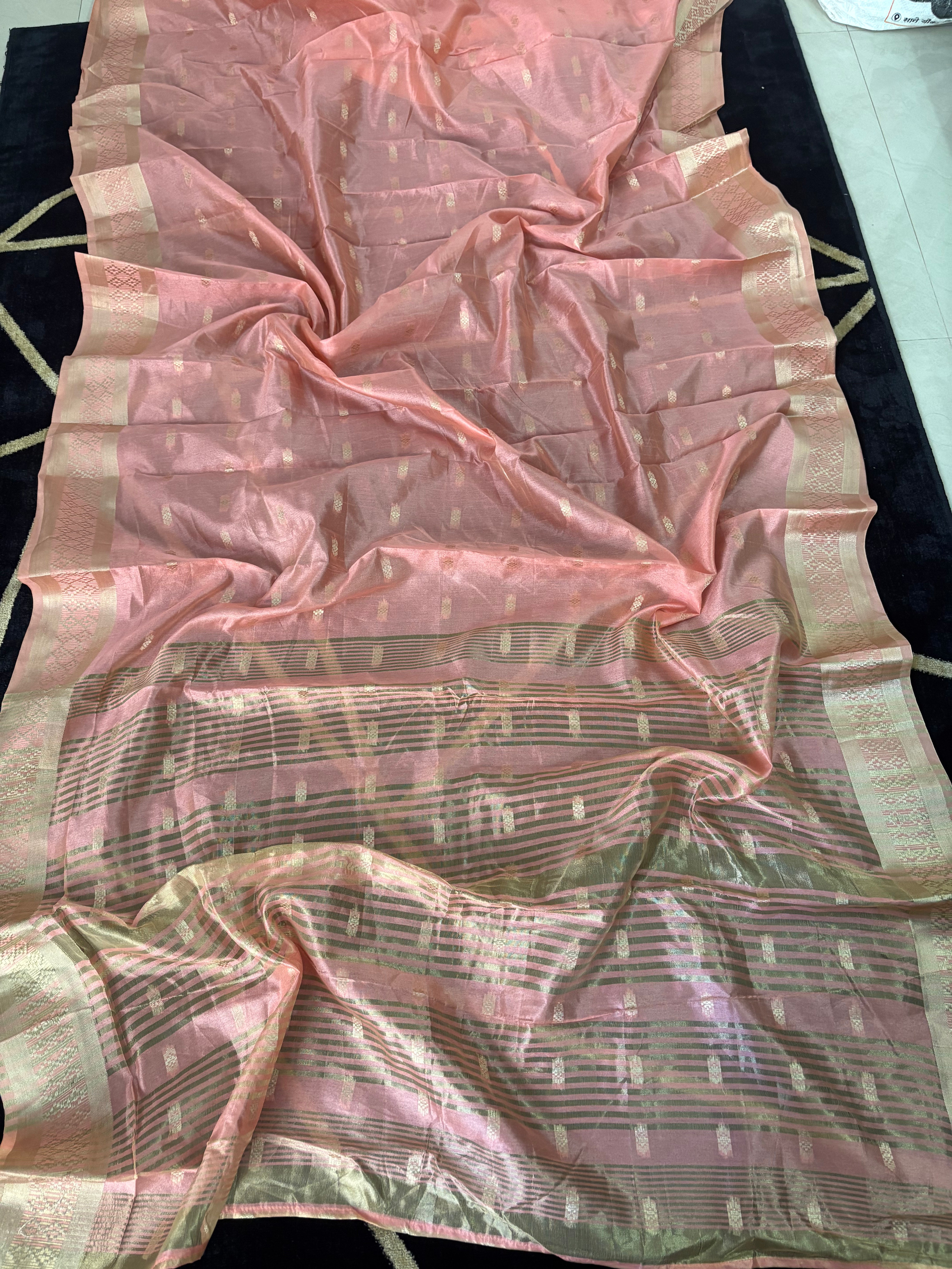 Peach South Silk Saree