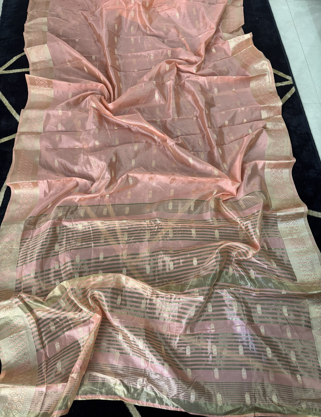 Peach South Silk Saree