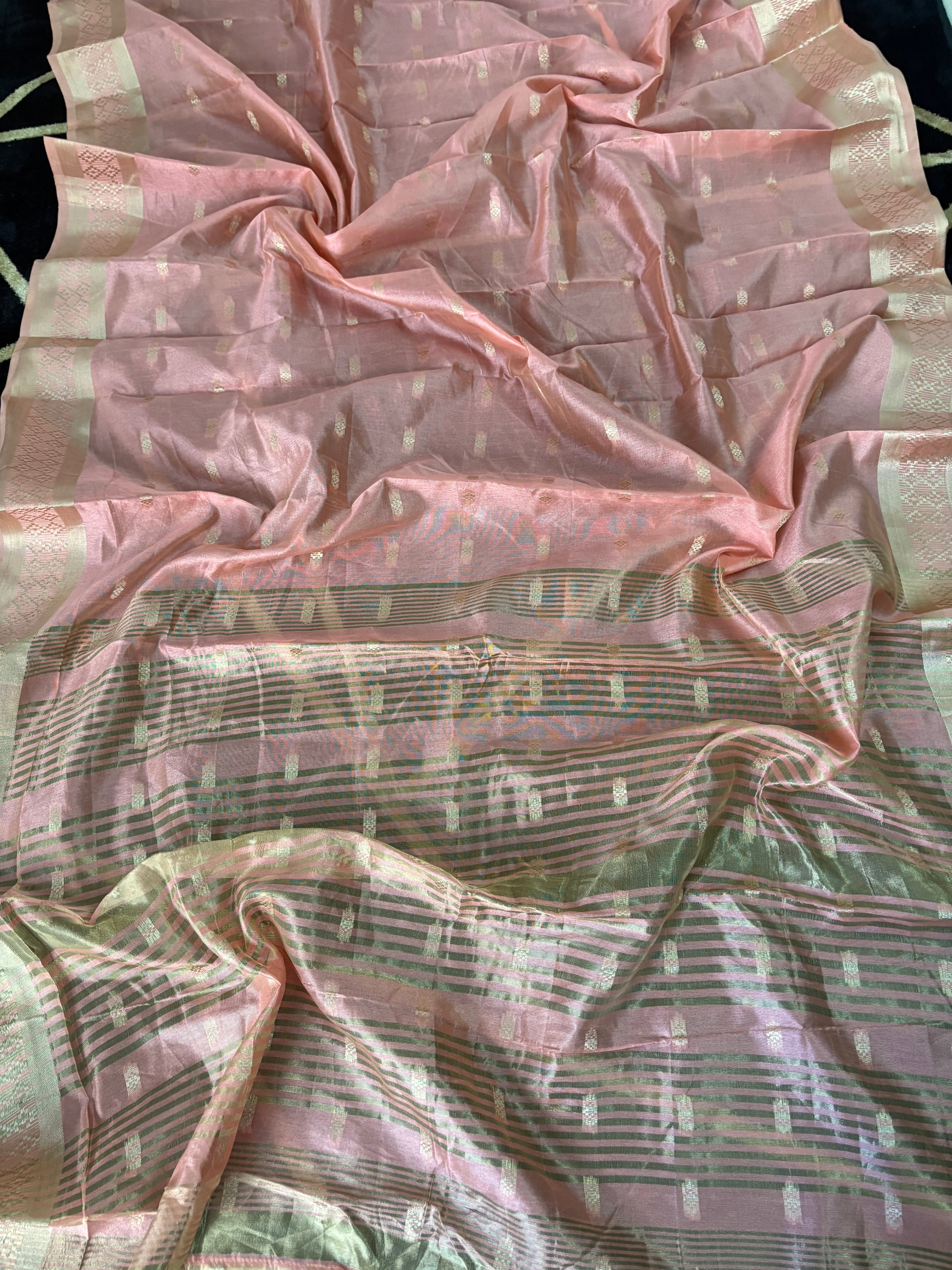 Peach South Silk Saree