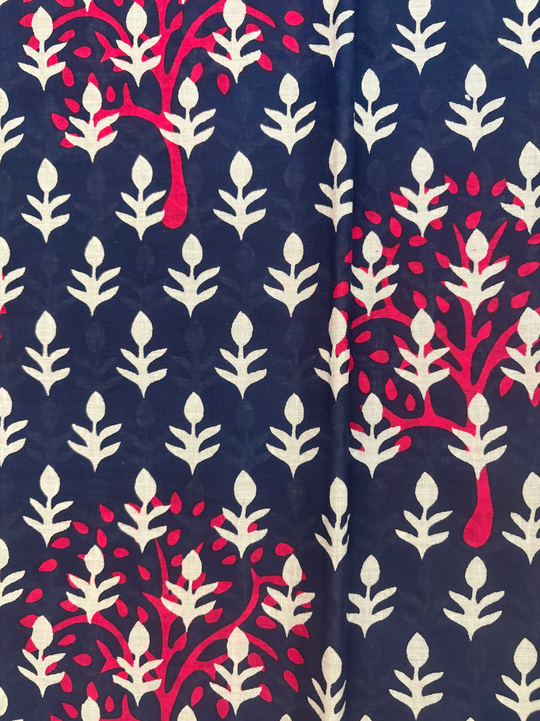 Pink Green Floral Printed Cotton Mulmul Saree