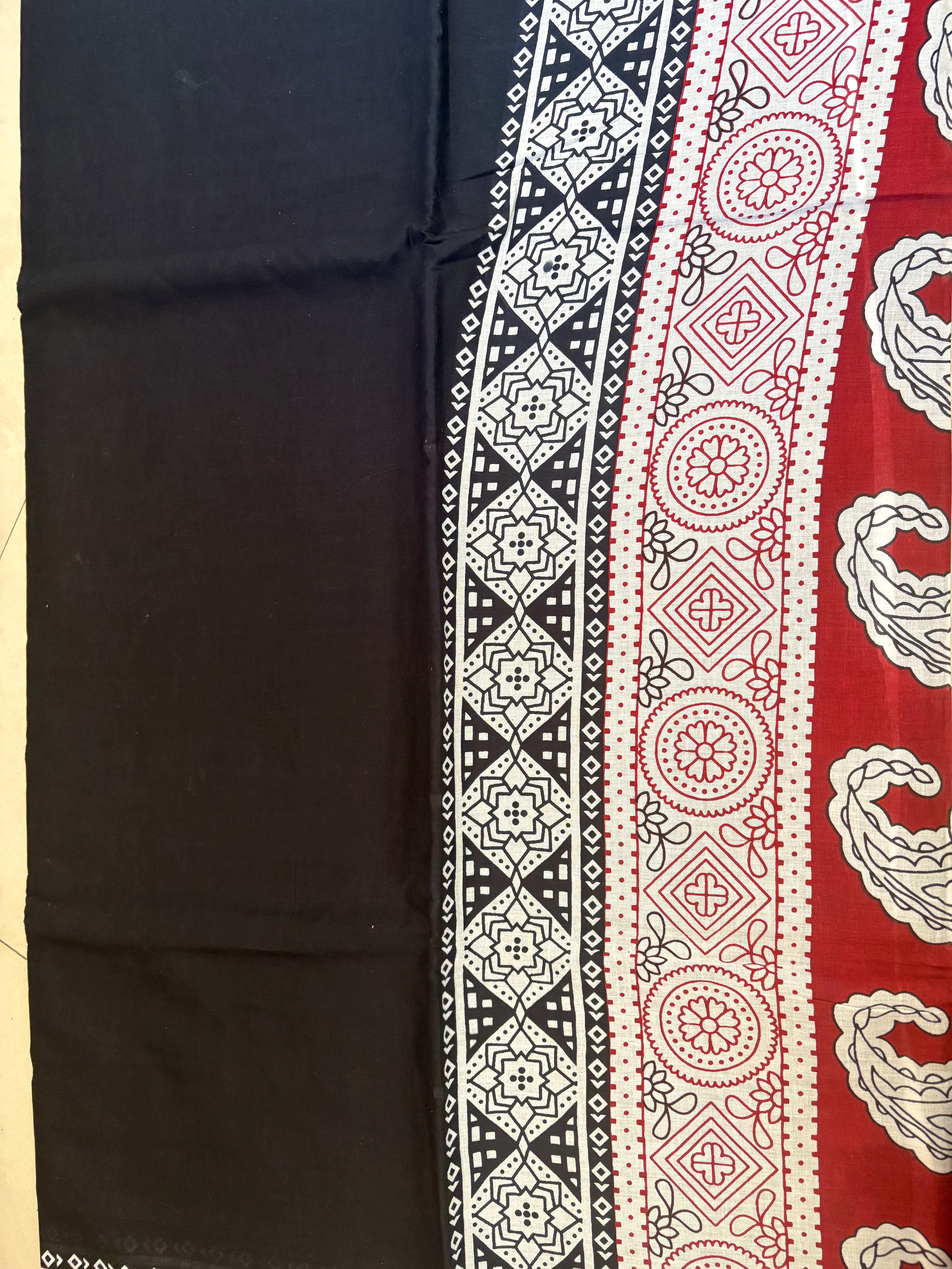 Cotton mulmul saree