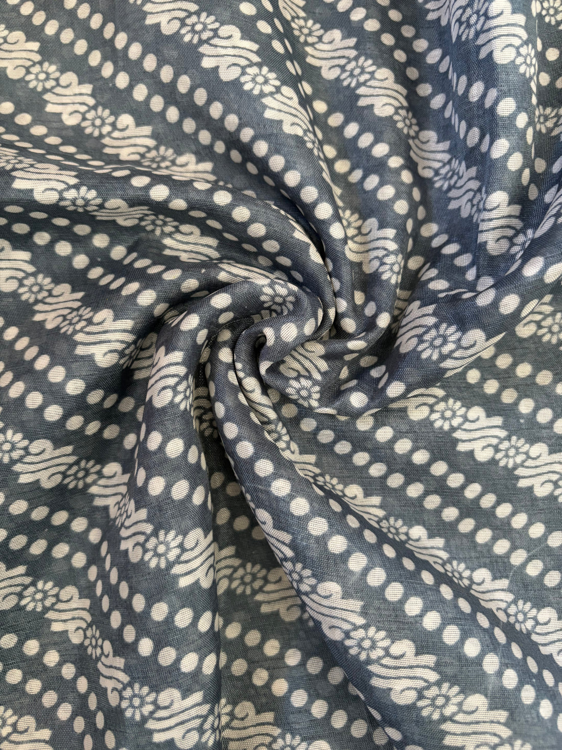 Grey Bandhani Dola Silk Saree