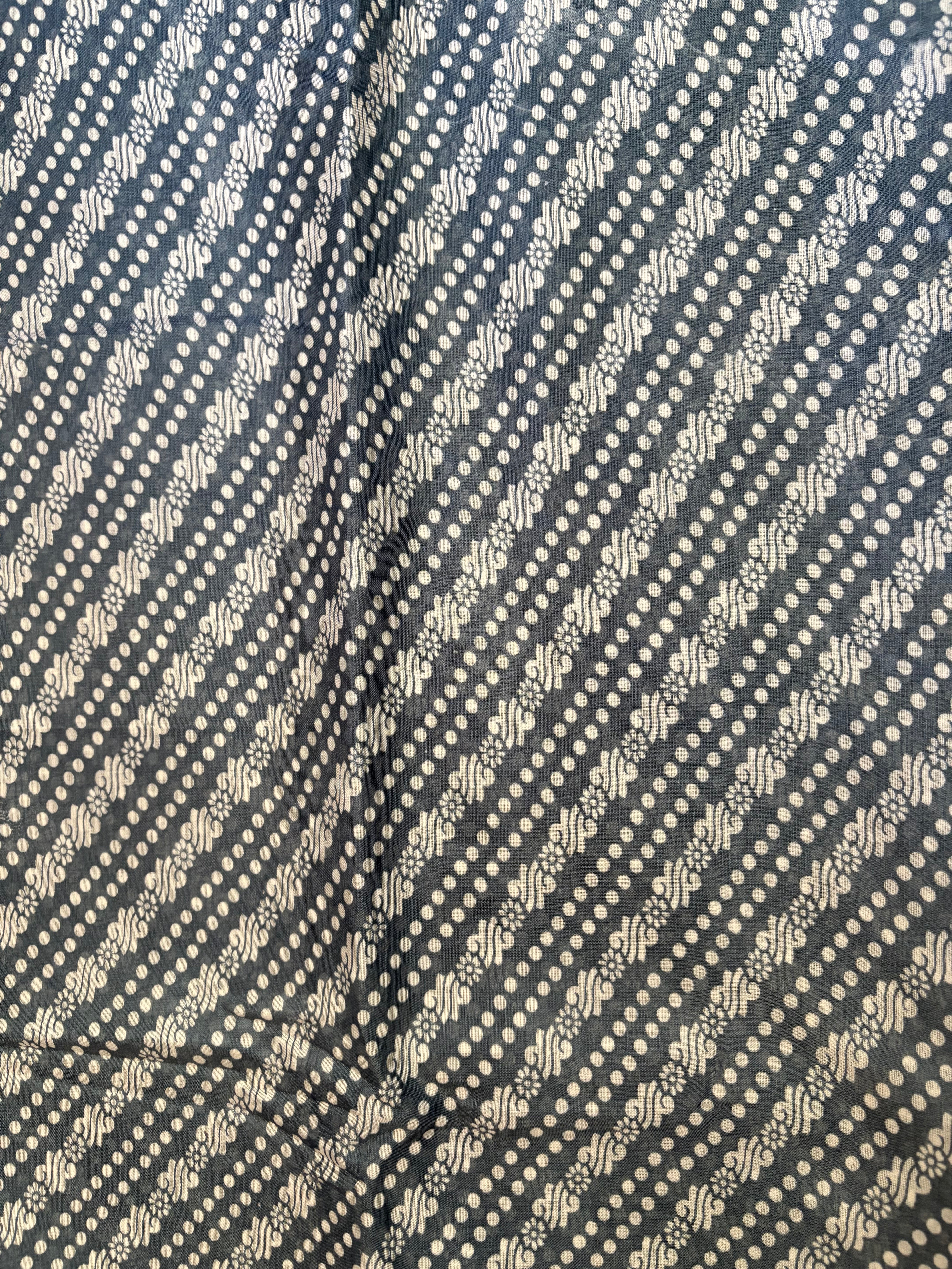 Grey Bandhani Dola Silk Saree