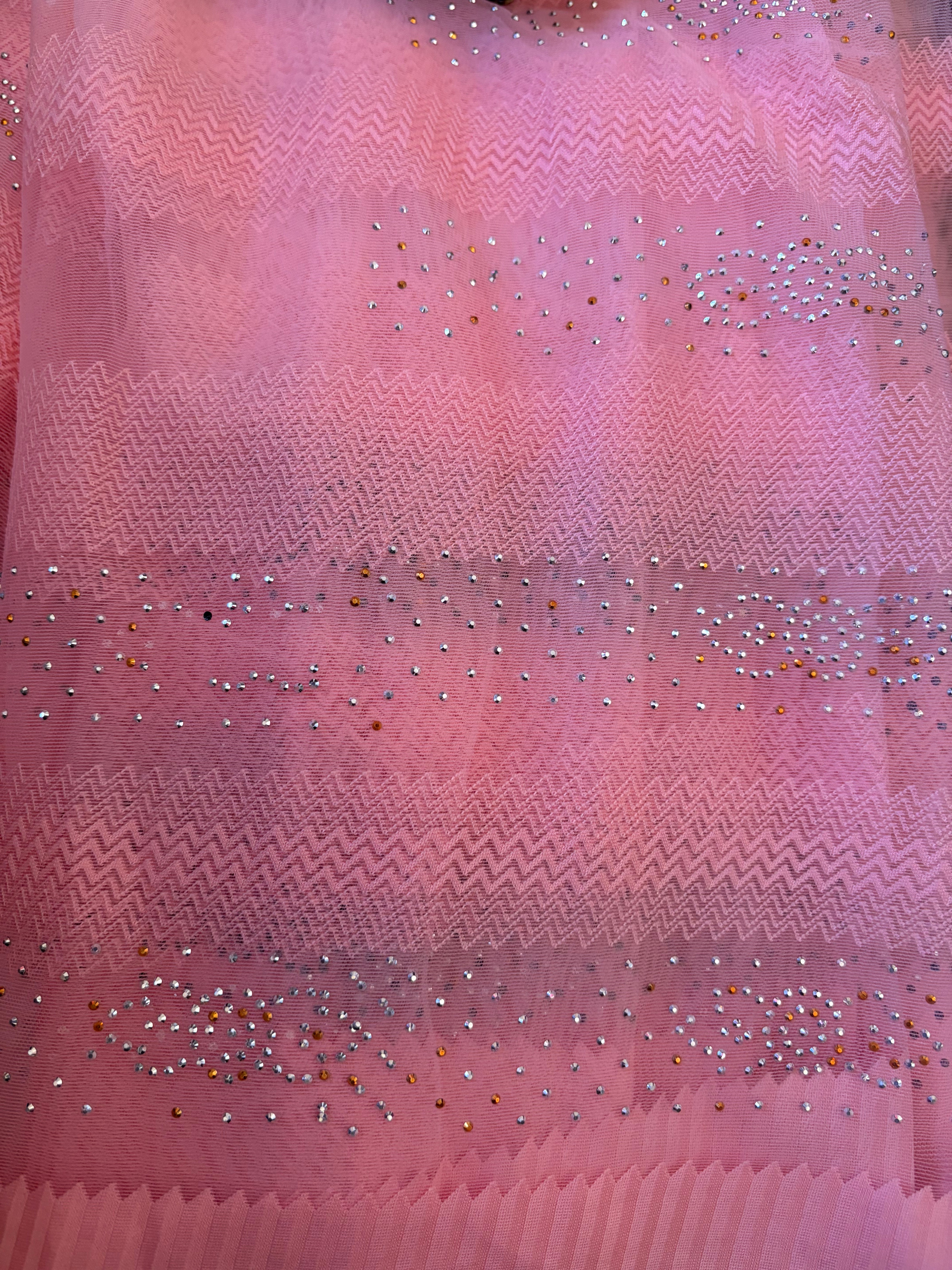 Pink Net Festive Saree