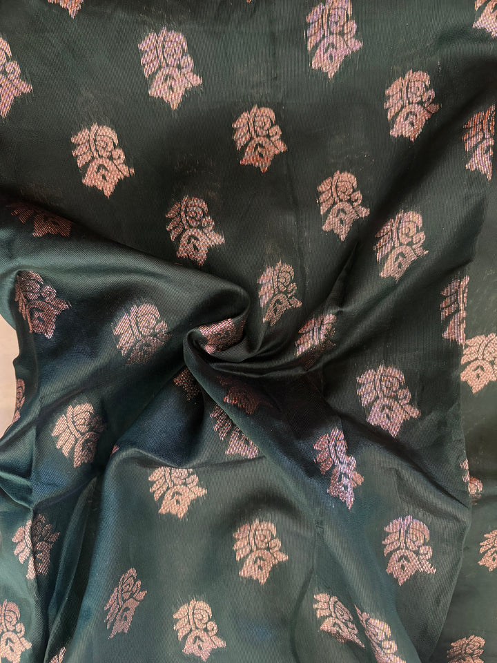 Green Festive Kathpadar Saree