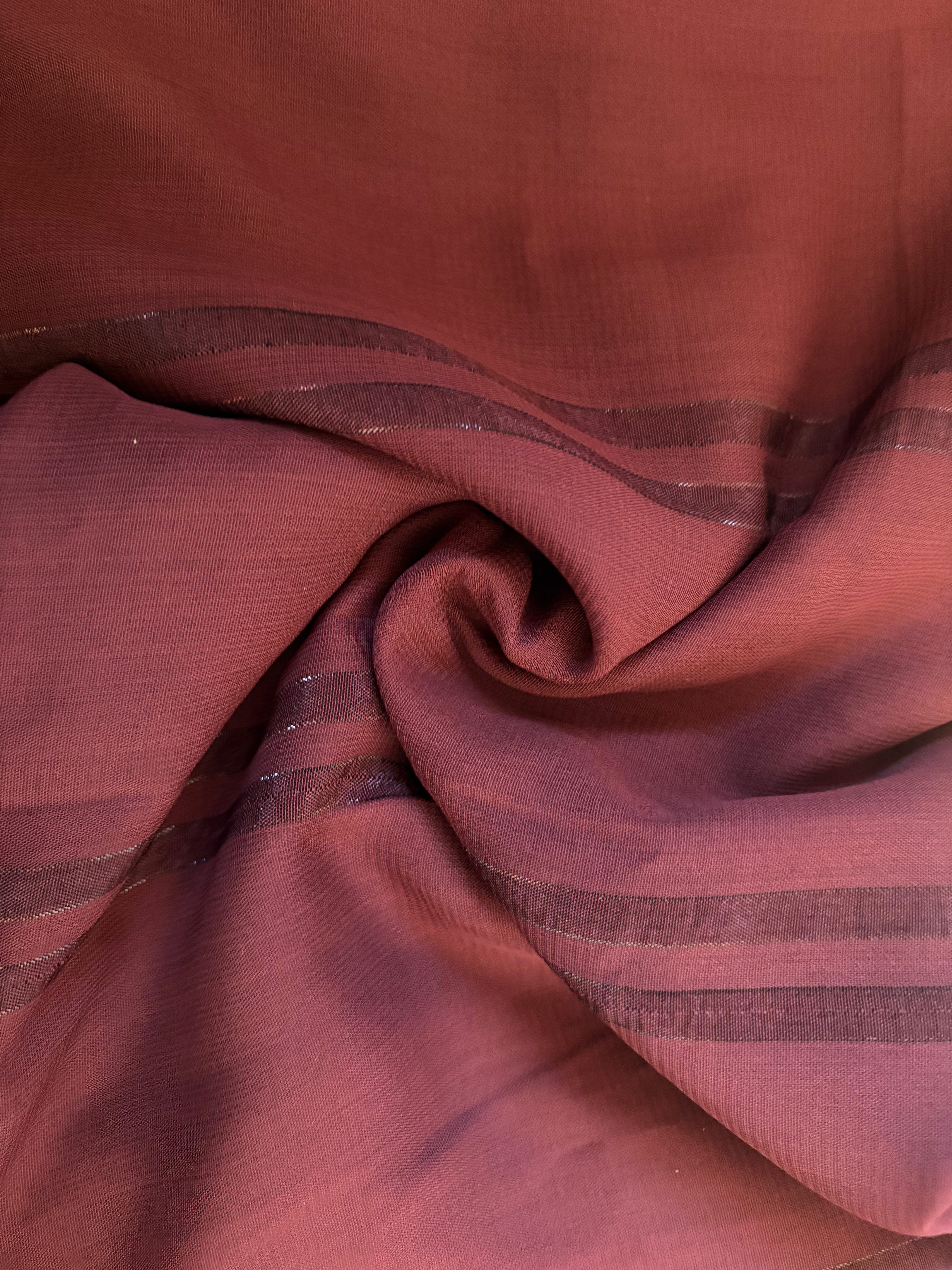 Maroon Georgette Saree