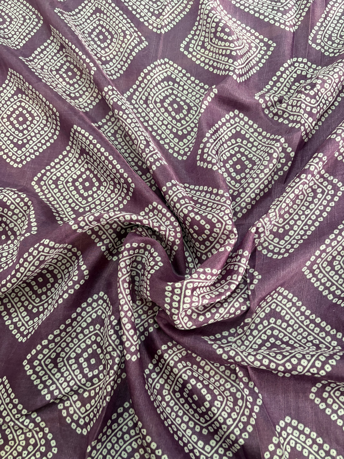 Voilet Bandhani dola silk