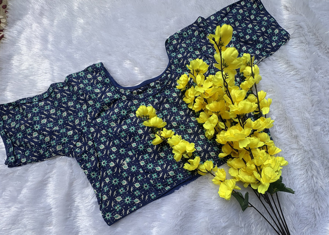 Navy Floral Bloom Blouse
