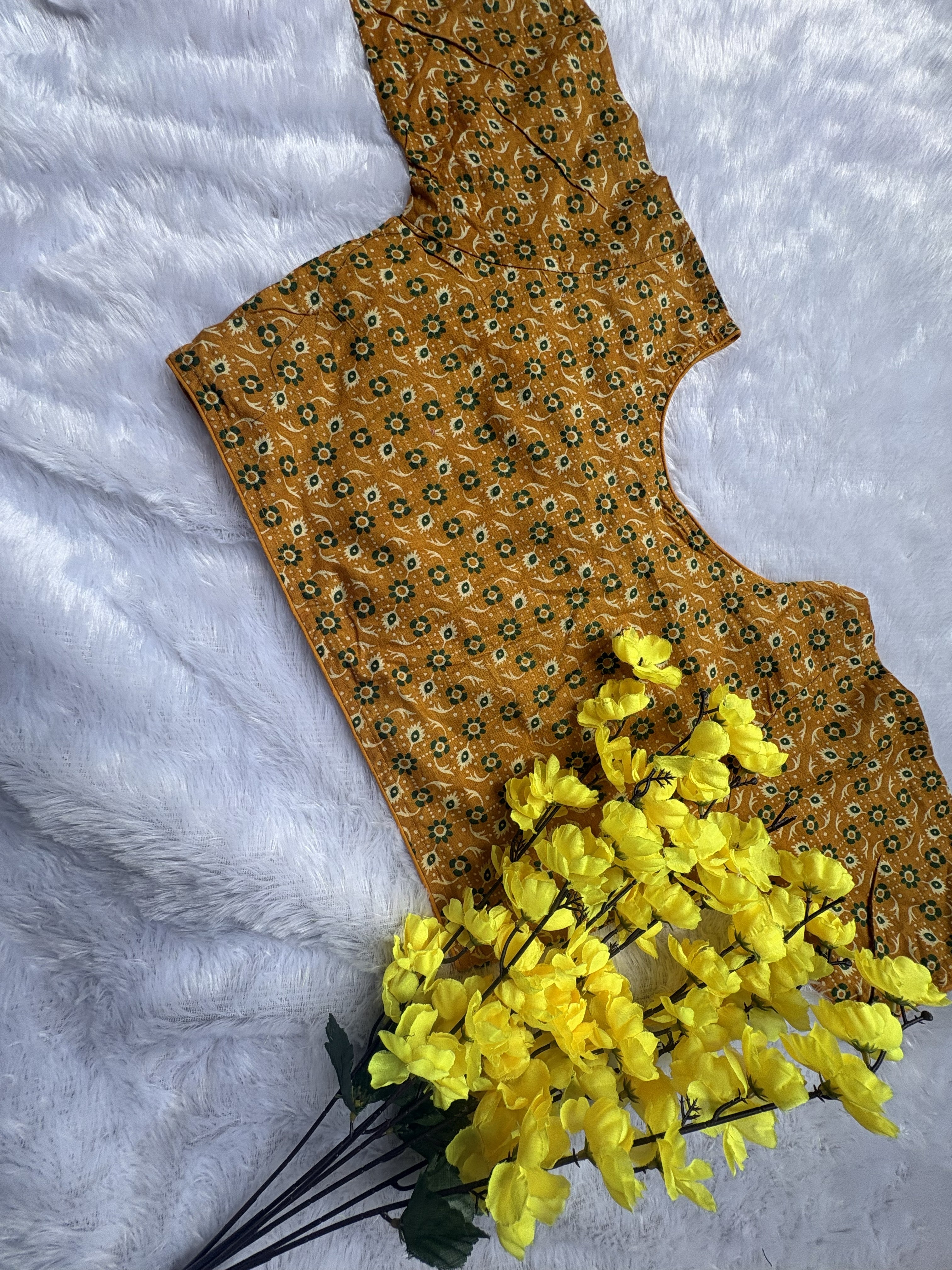 Mustard Floral Bloom Blouse