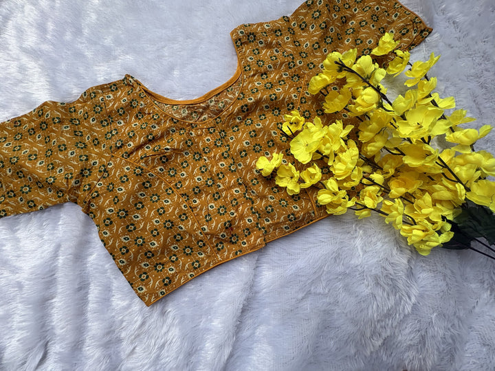 Mustard Floral Bloom Blouse