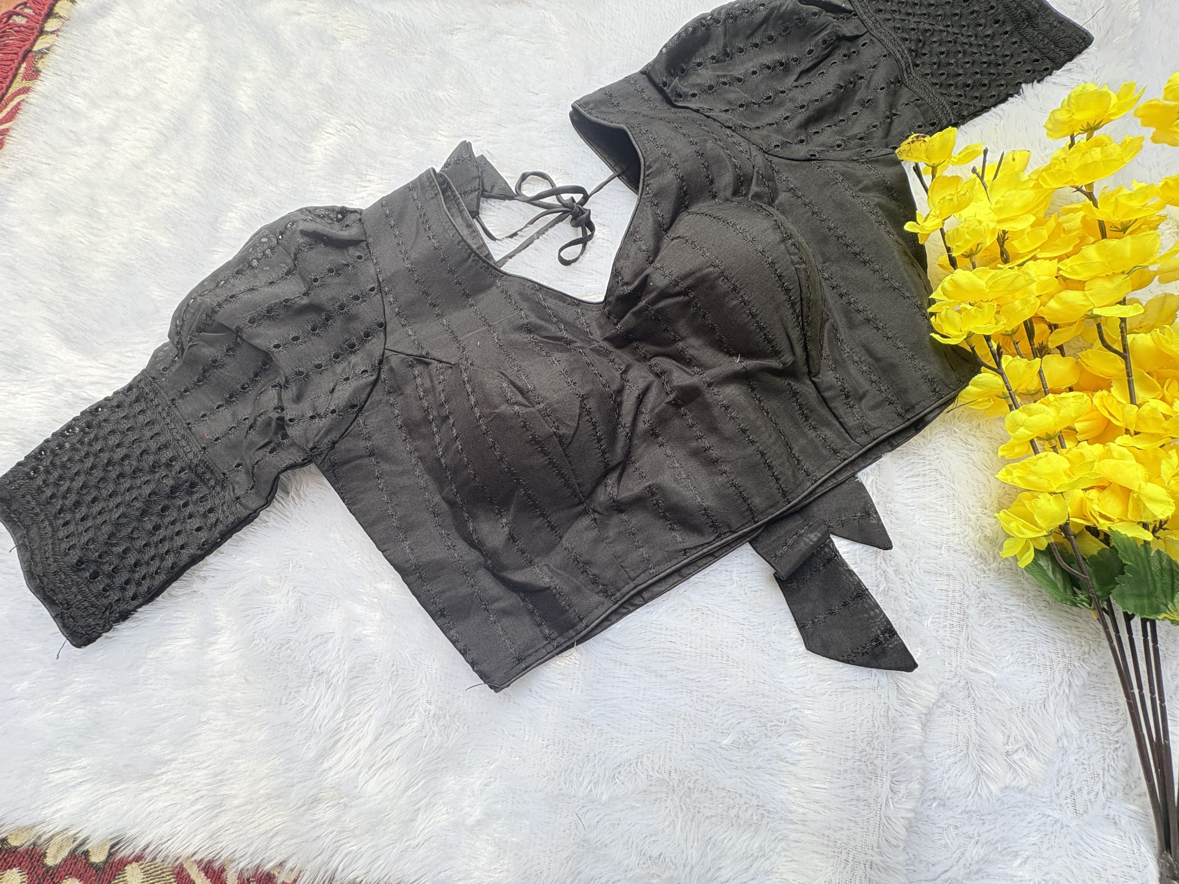 Midnight Lace Fusion Blouse