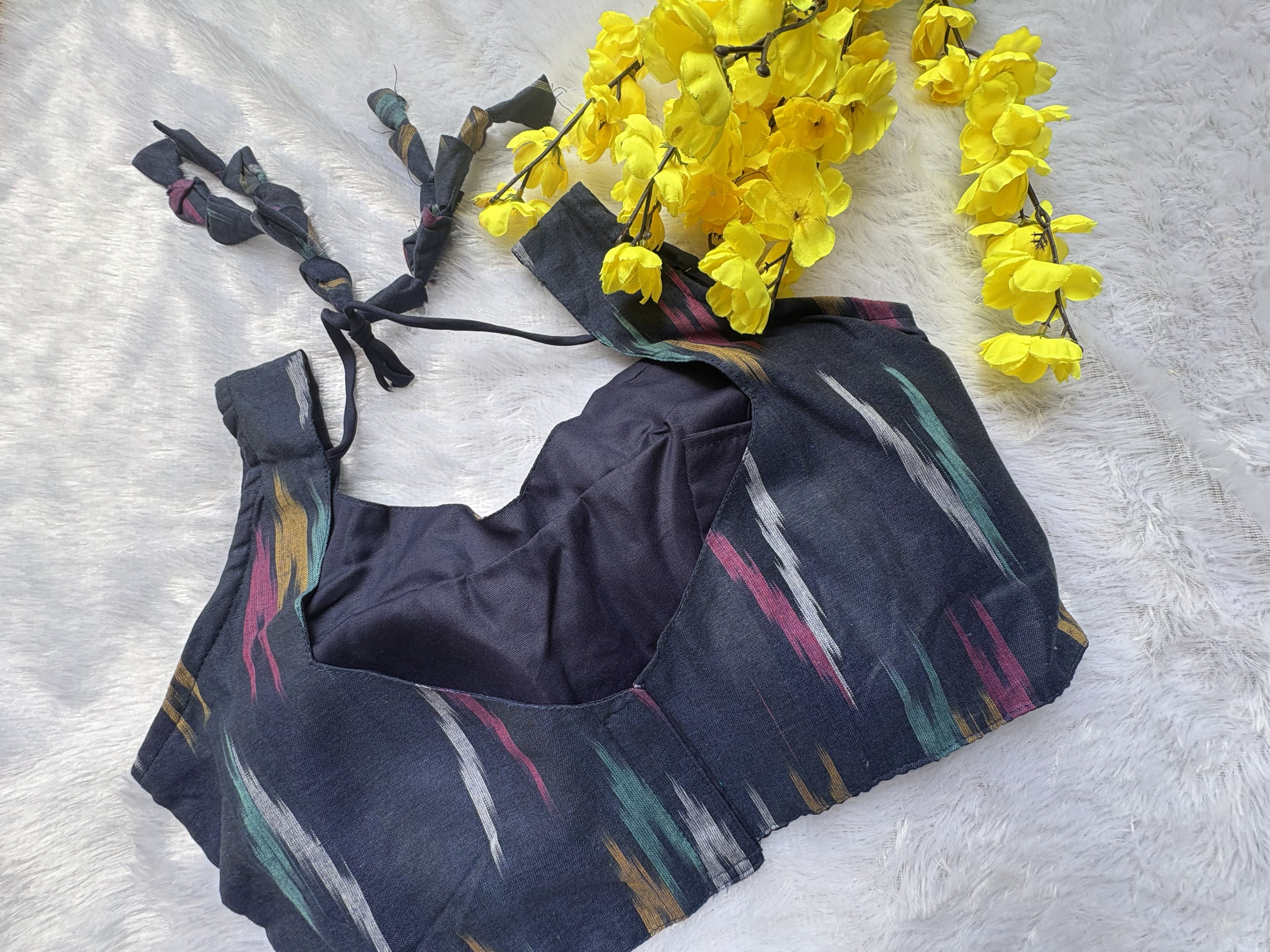 Midnight Ikat Fusion Blouse