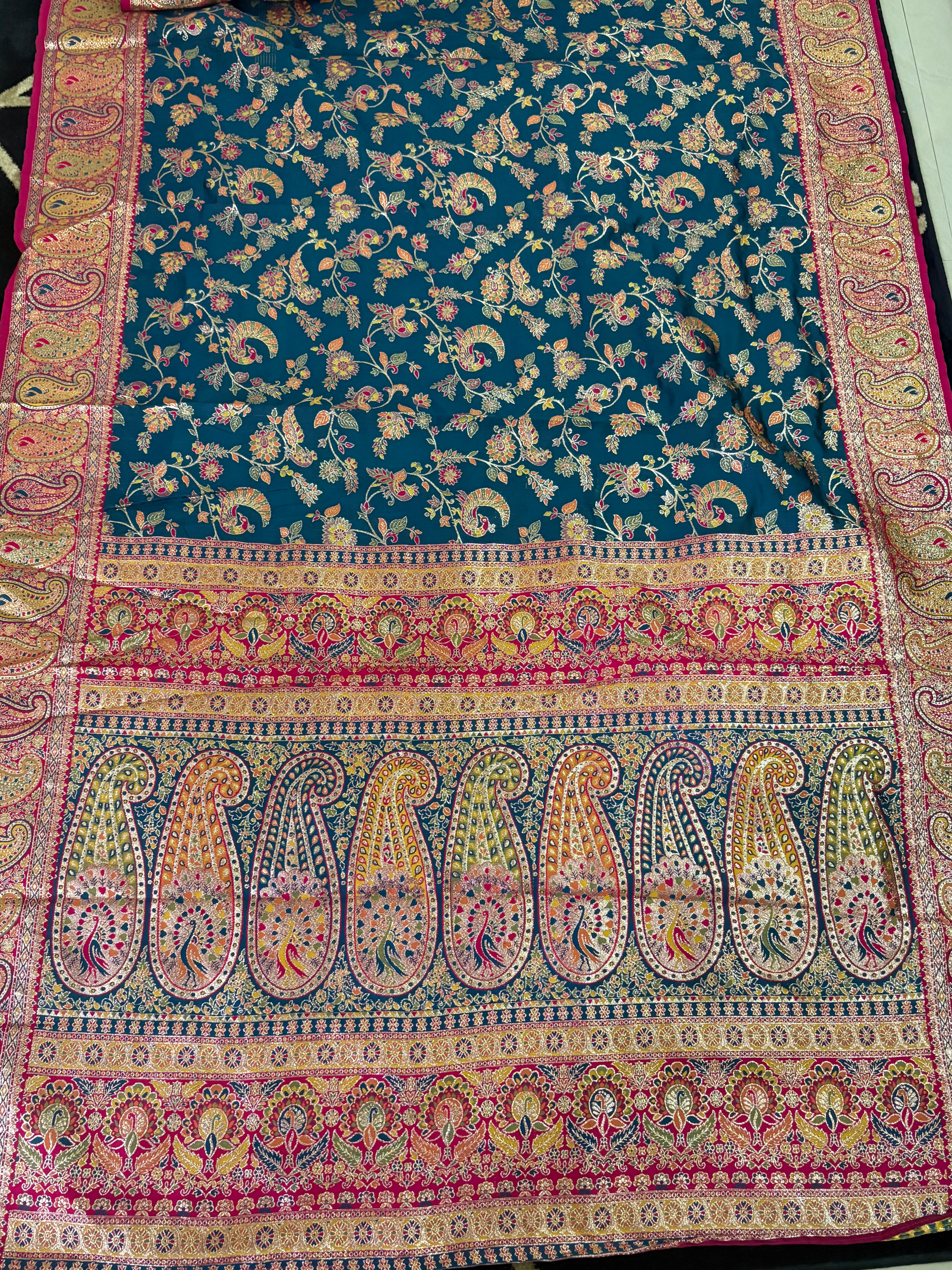 Meenakari (teal)
