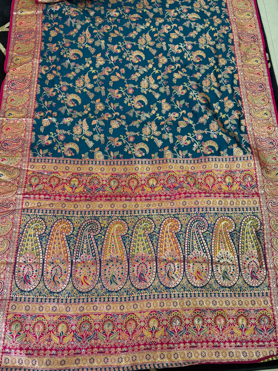 Meenakari (teal)