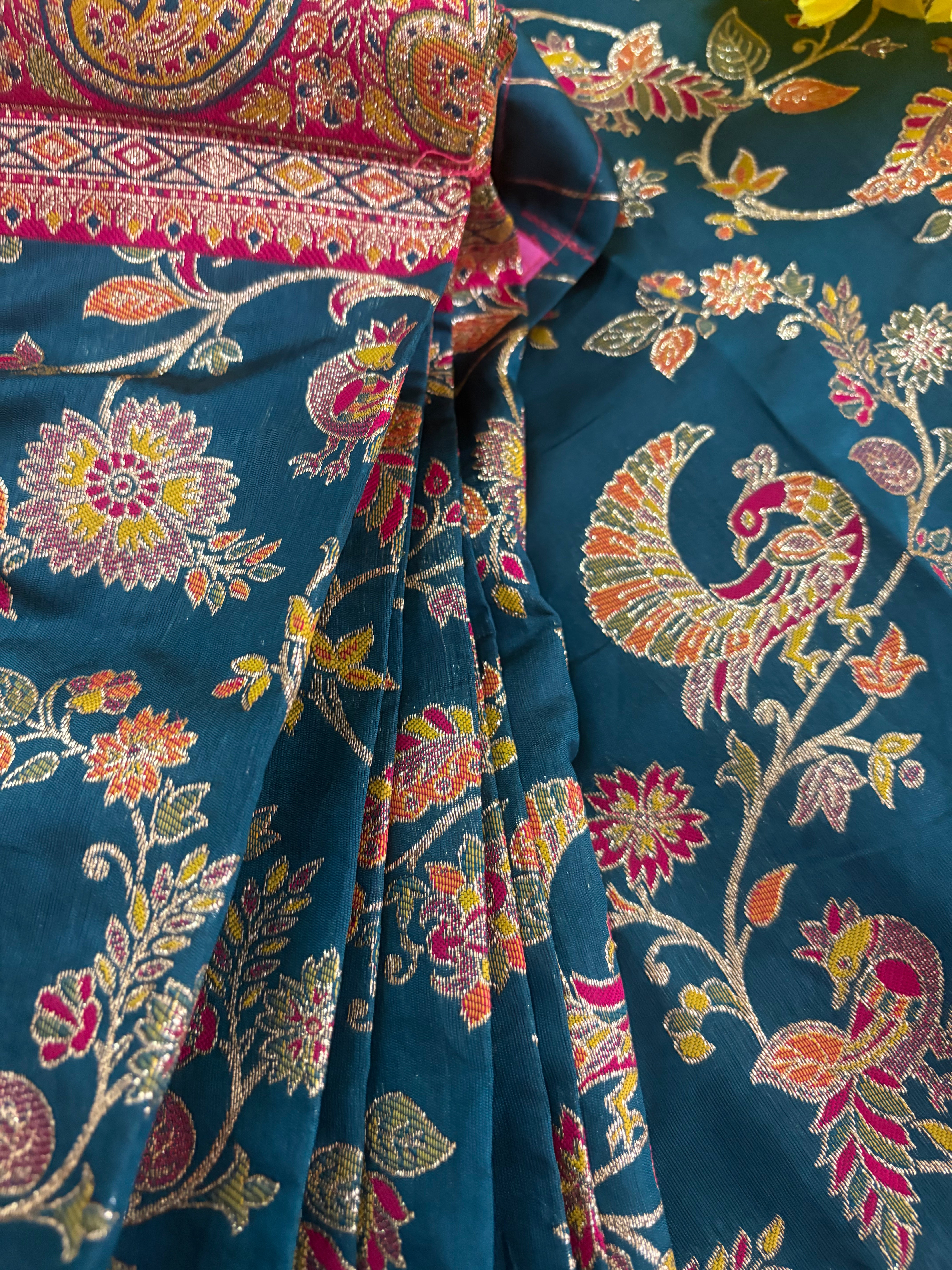 Meenakari (teal)