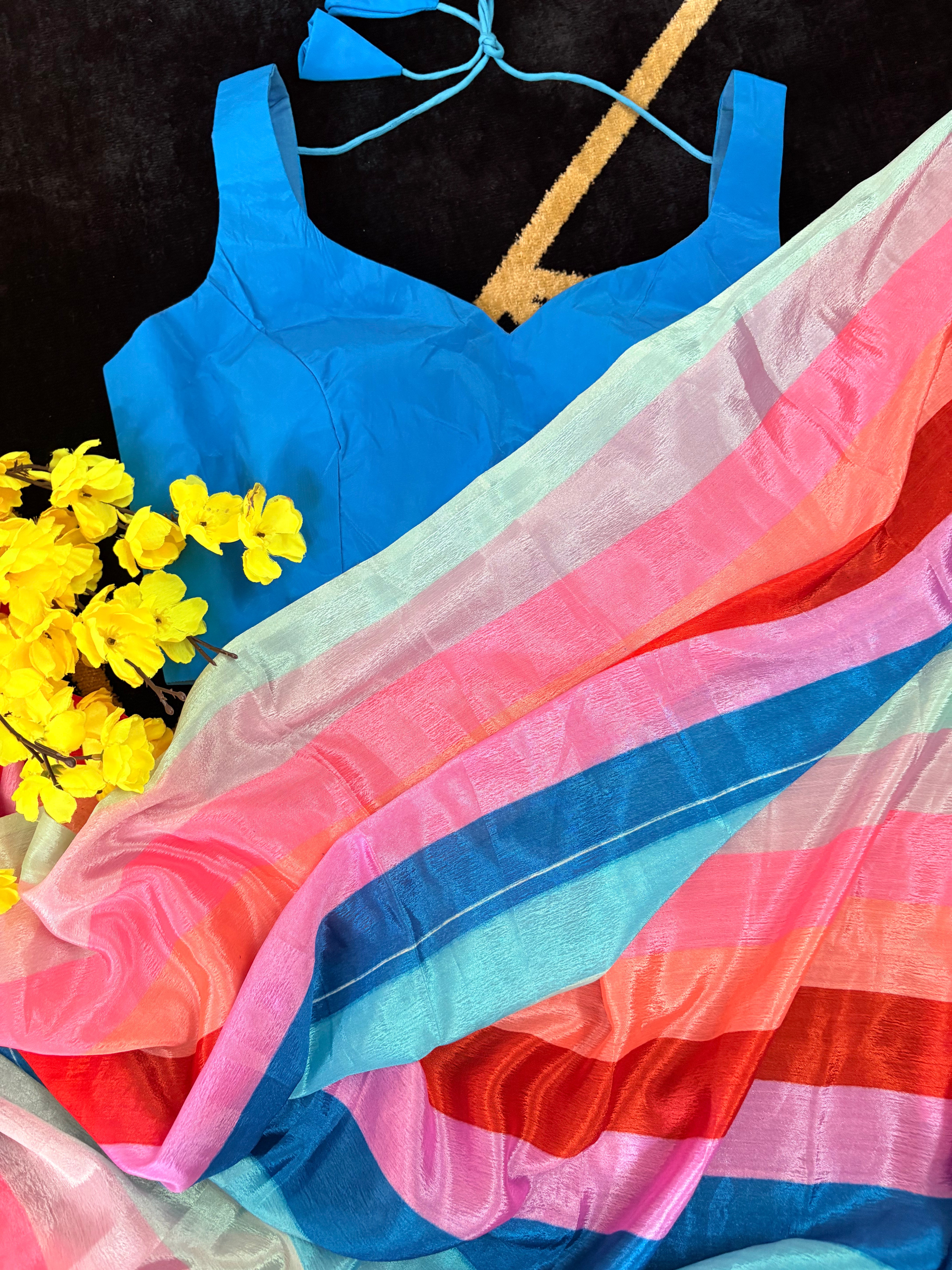 EasyPysy Rainbow Pop Saree