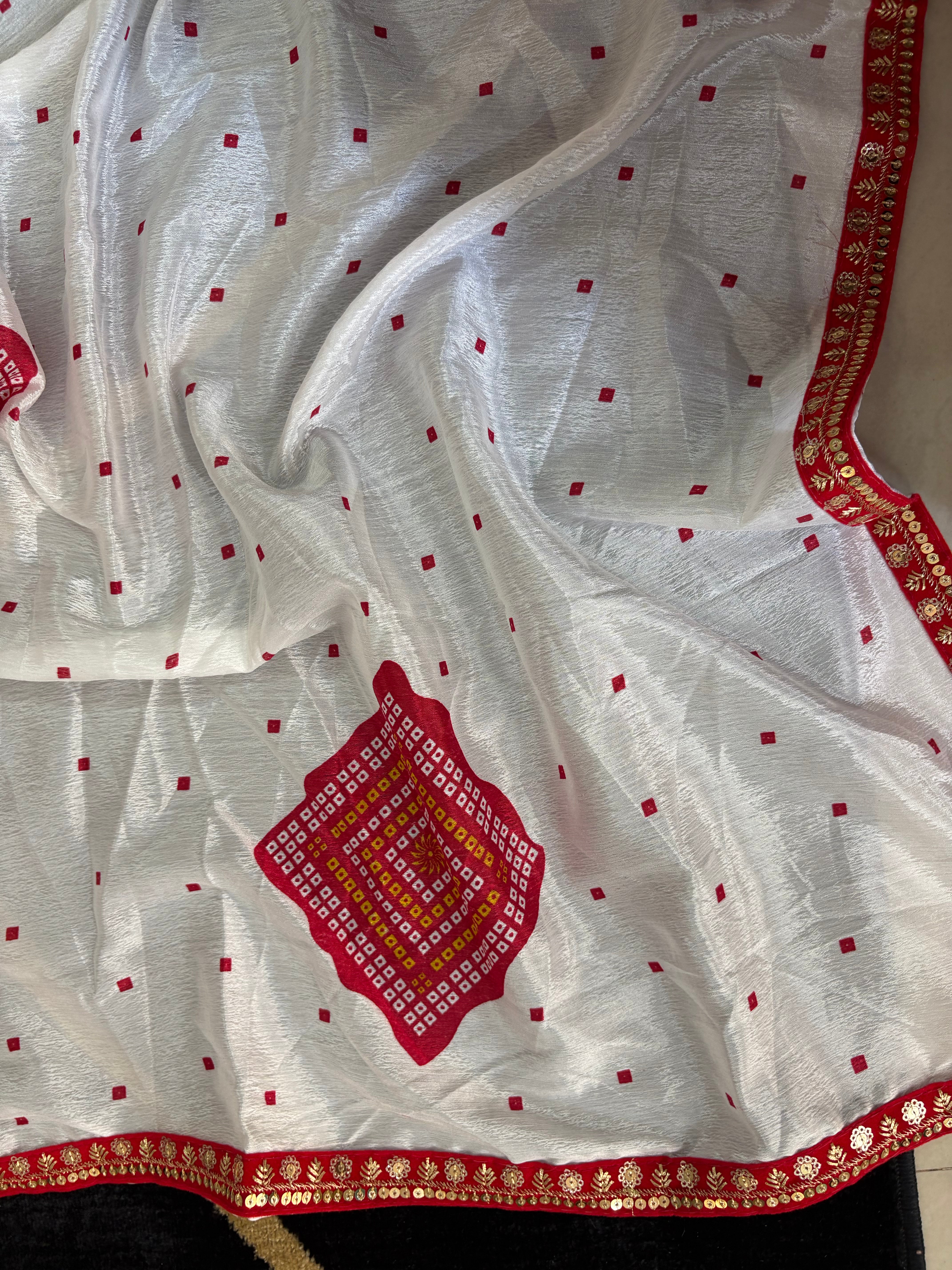Vintage Garden Silk Saree