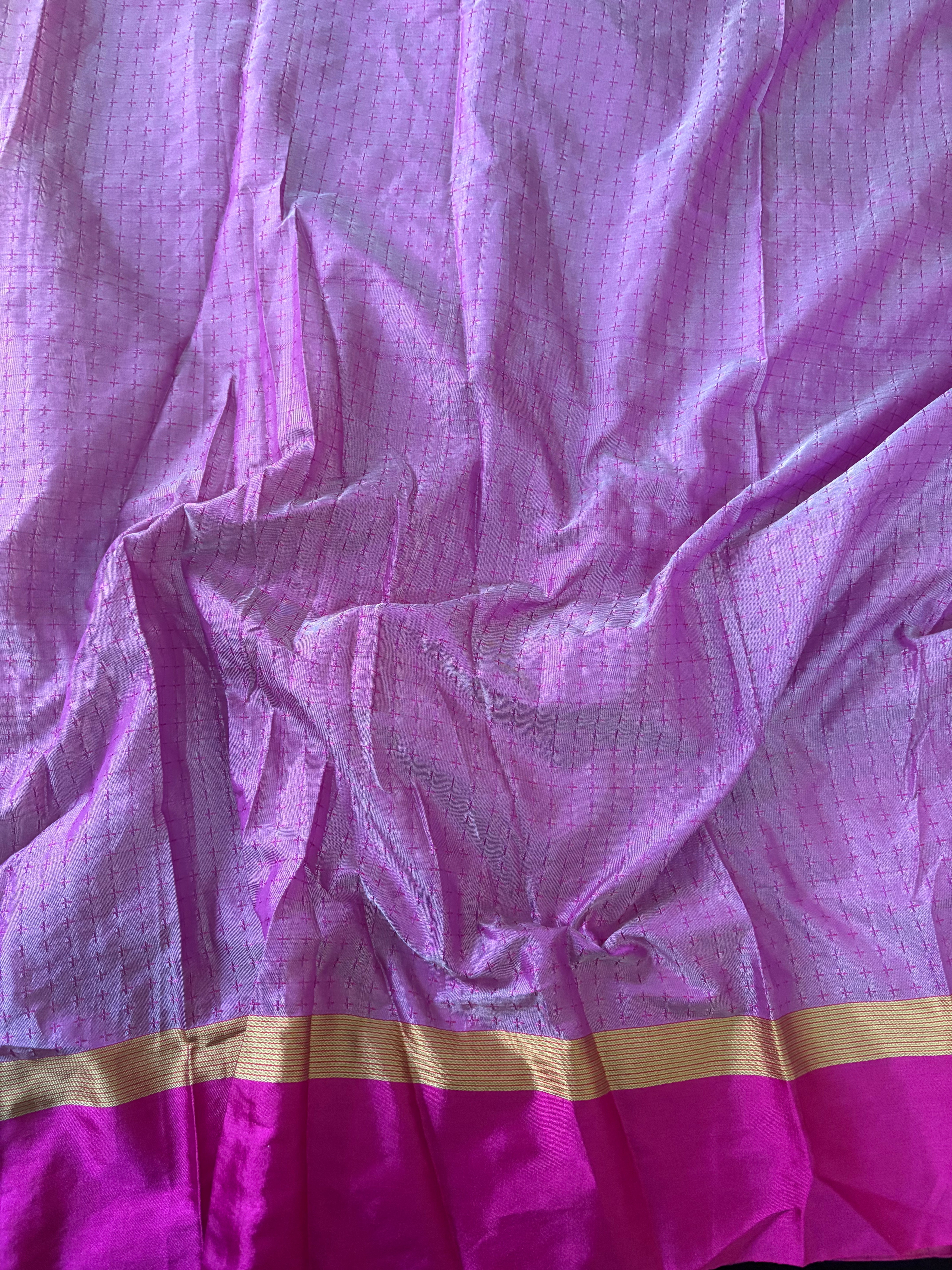 KanMani-South Silk (Cream & Pink)