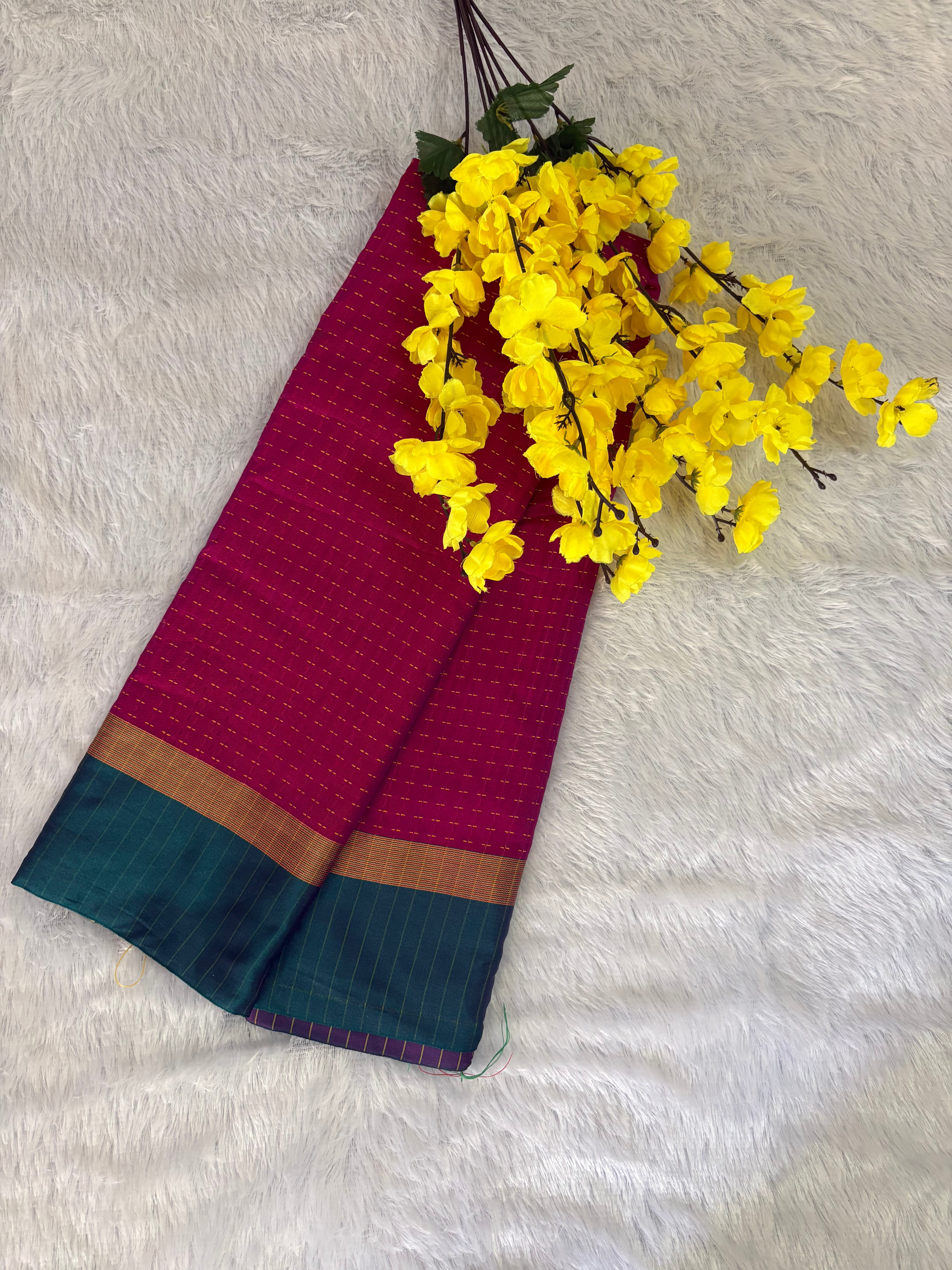 KanMani-South Silk (Rani & Green)
