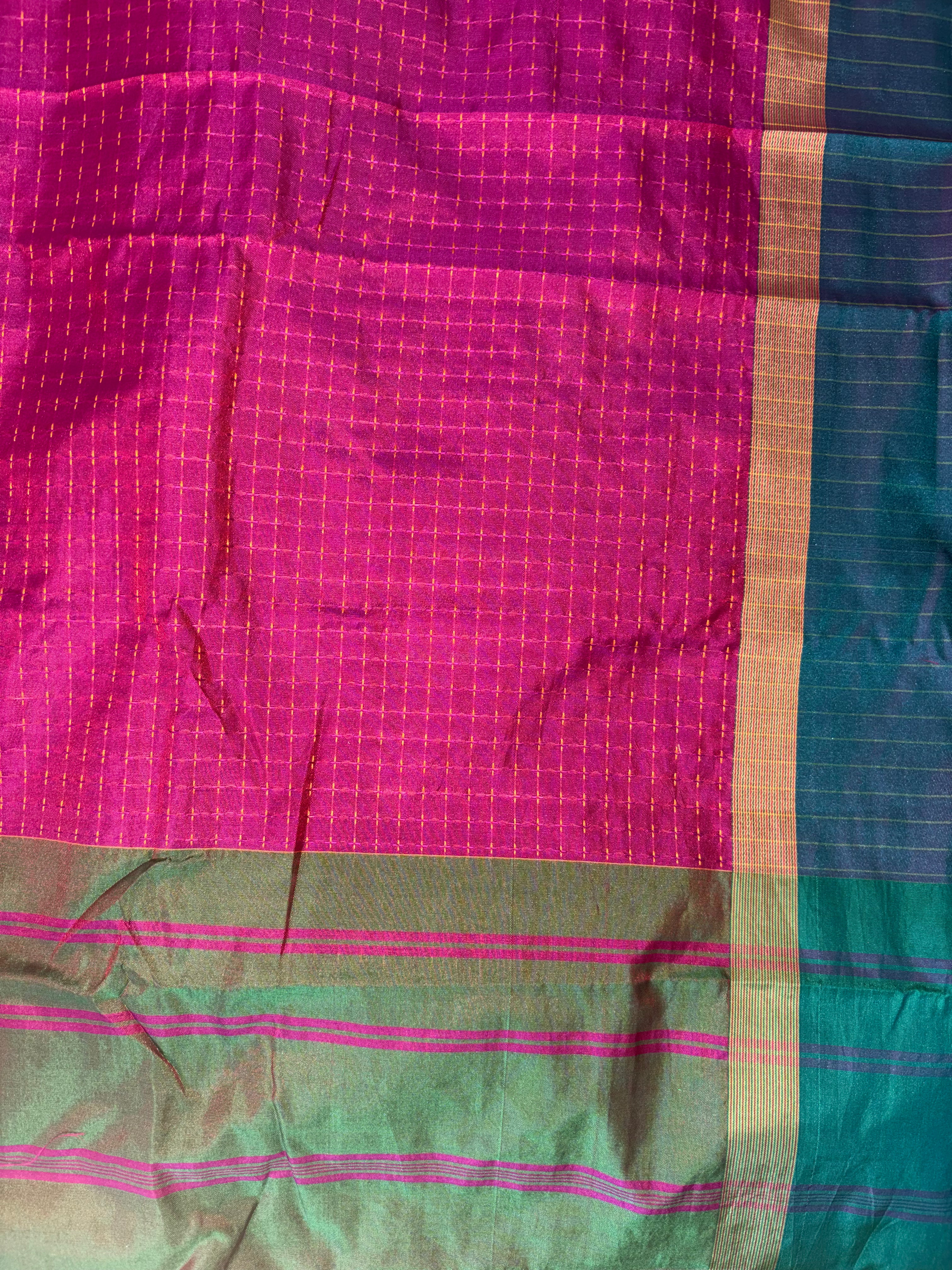 KanMani-South Silk (Rani & Green)