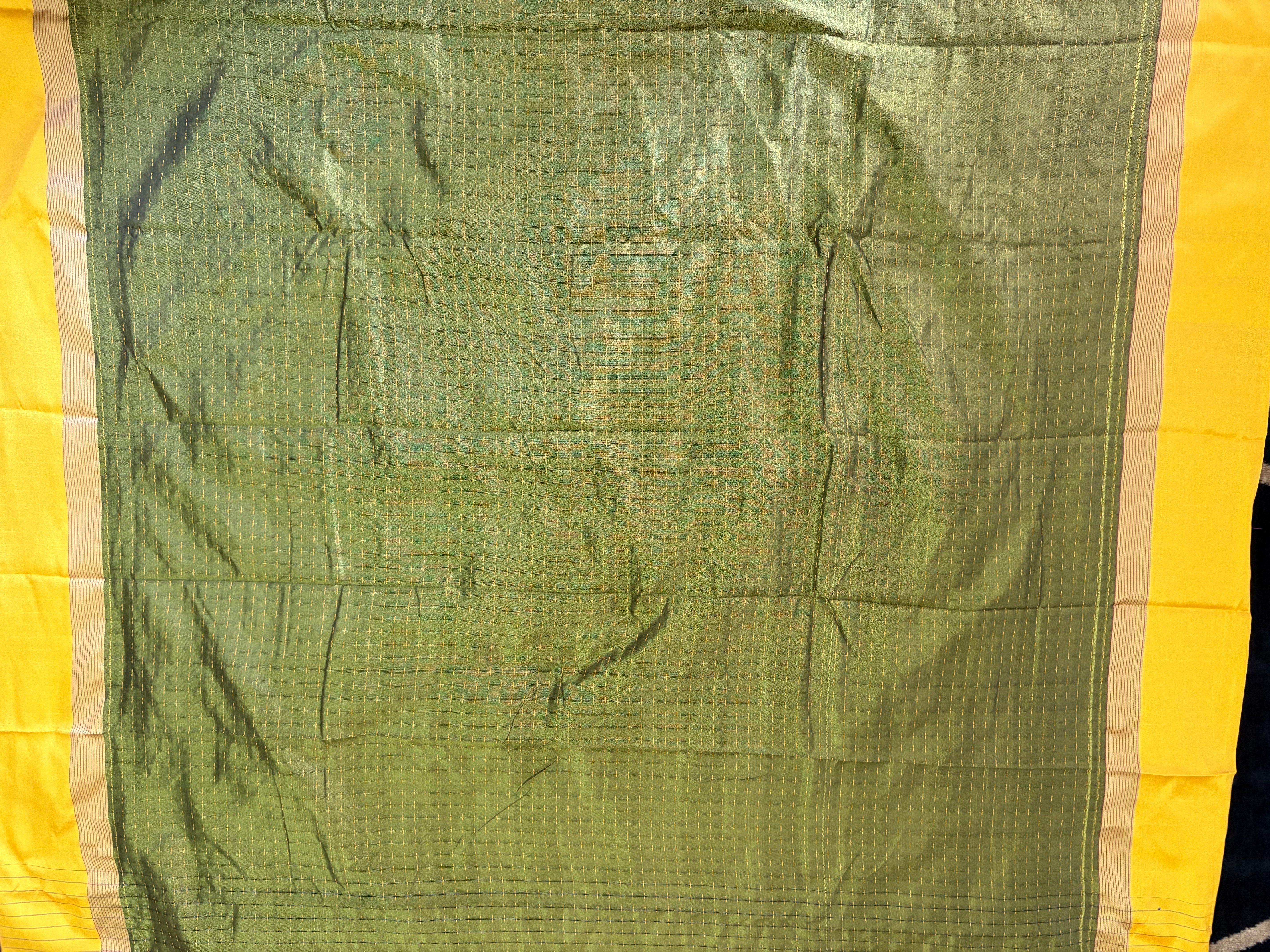 KanMani-South Silk (Navy Blue & Yellow)