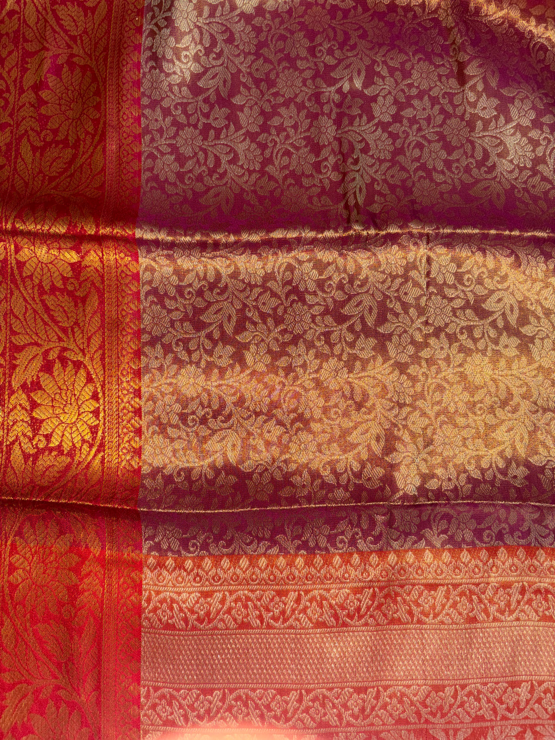 Kanchi-Kanjivaram Silk (Rich Wine & Maroon)
