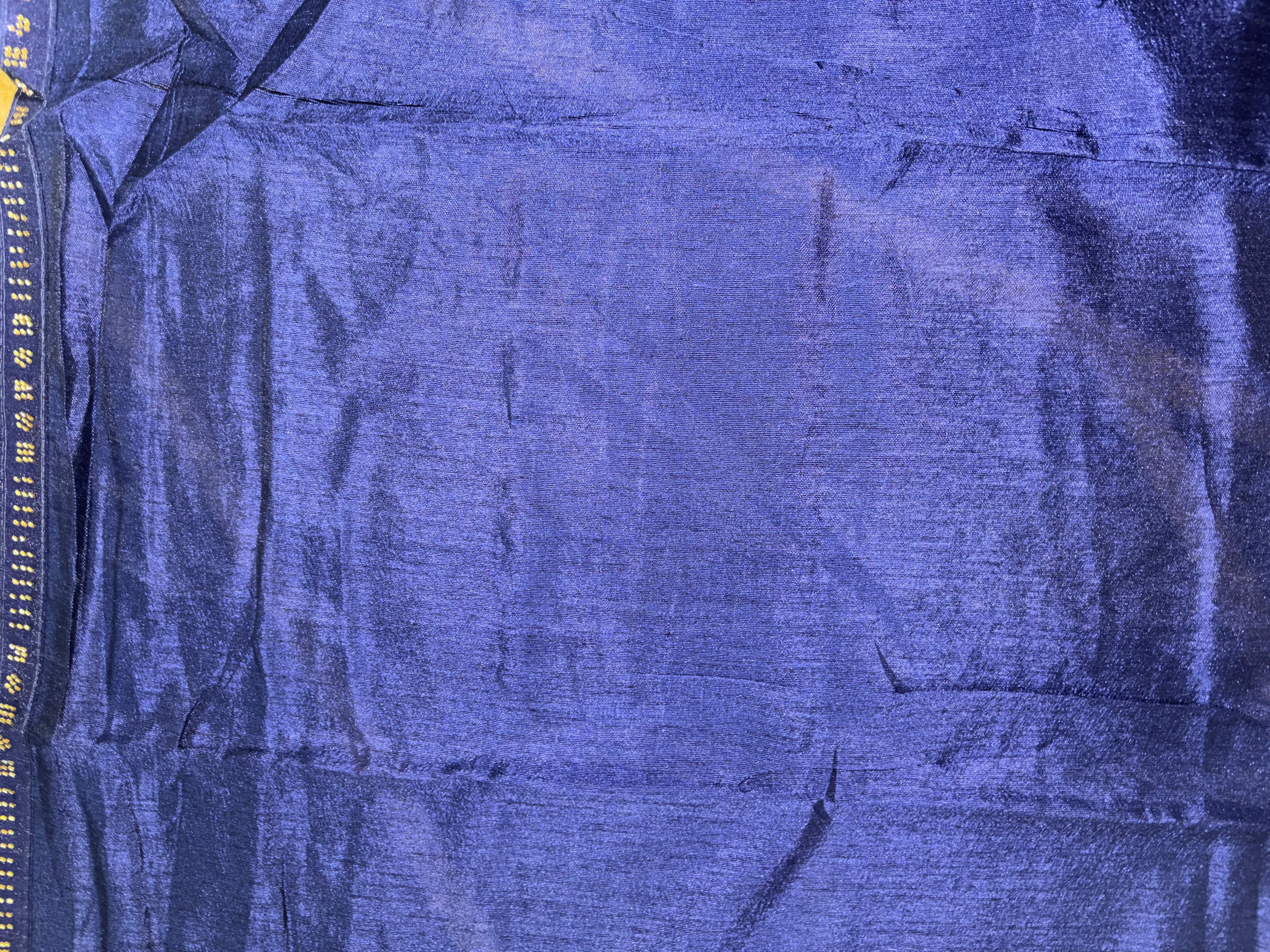 Bandhani-Chiffon Silk (Royal Blue)