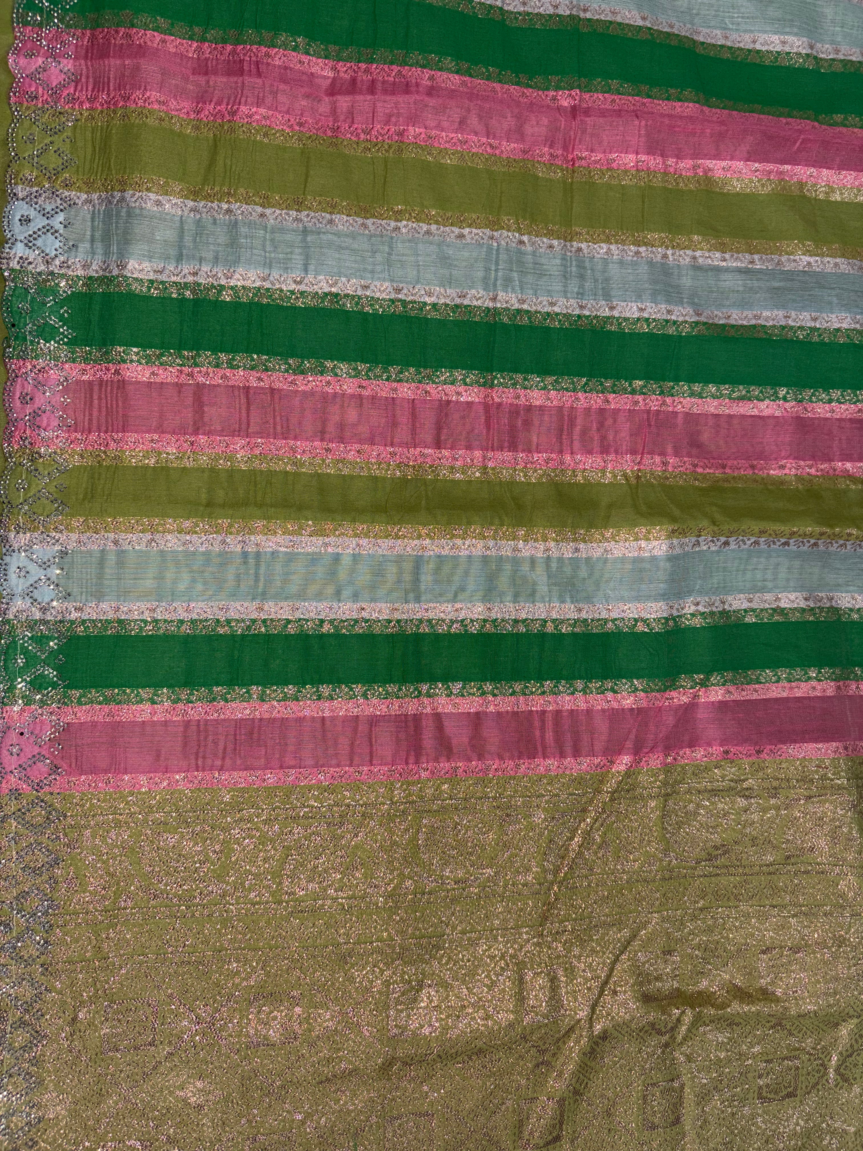 Shatarangi-cotton jari (Multi Colored)