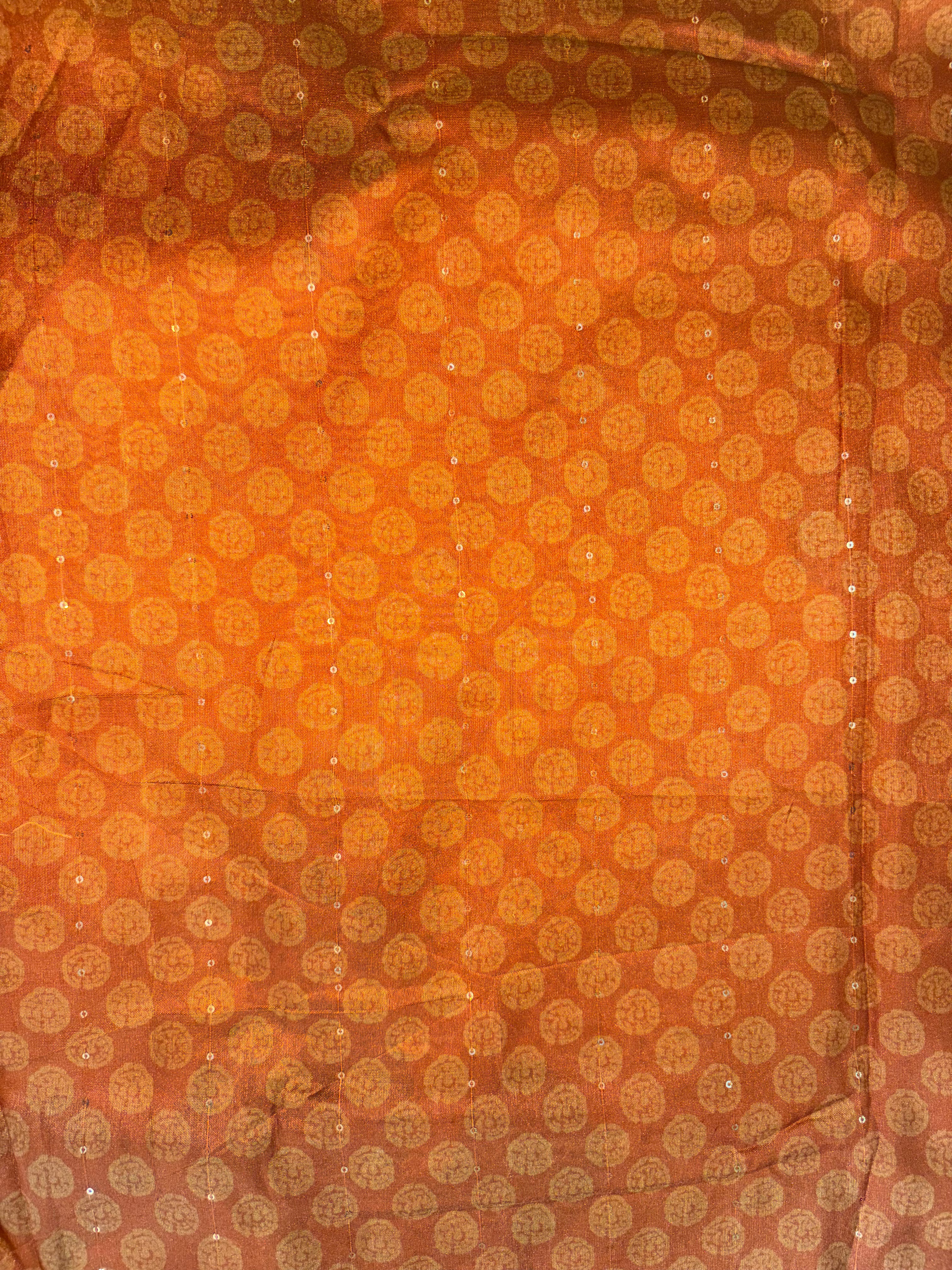 Maya-Chiffon Silk (Burnt Orange)