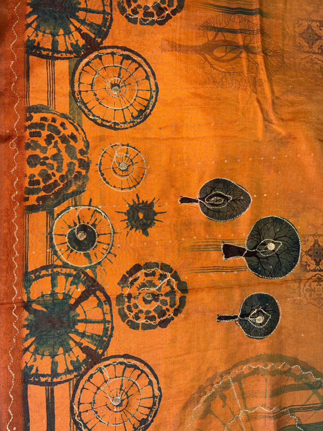 Maya-Chiffon Silk (Burnt Orange)