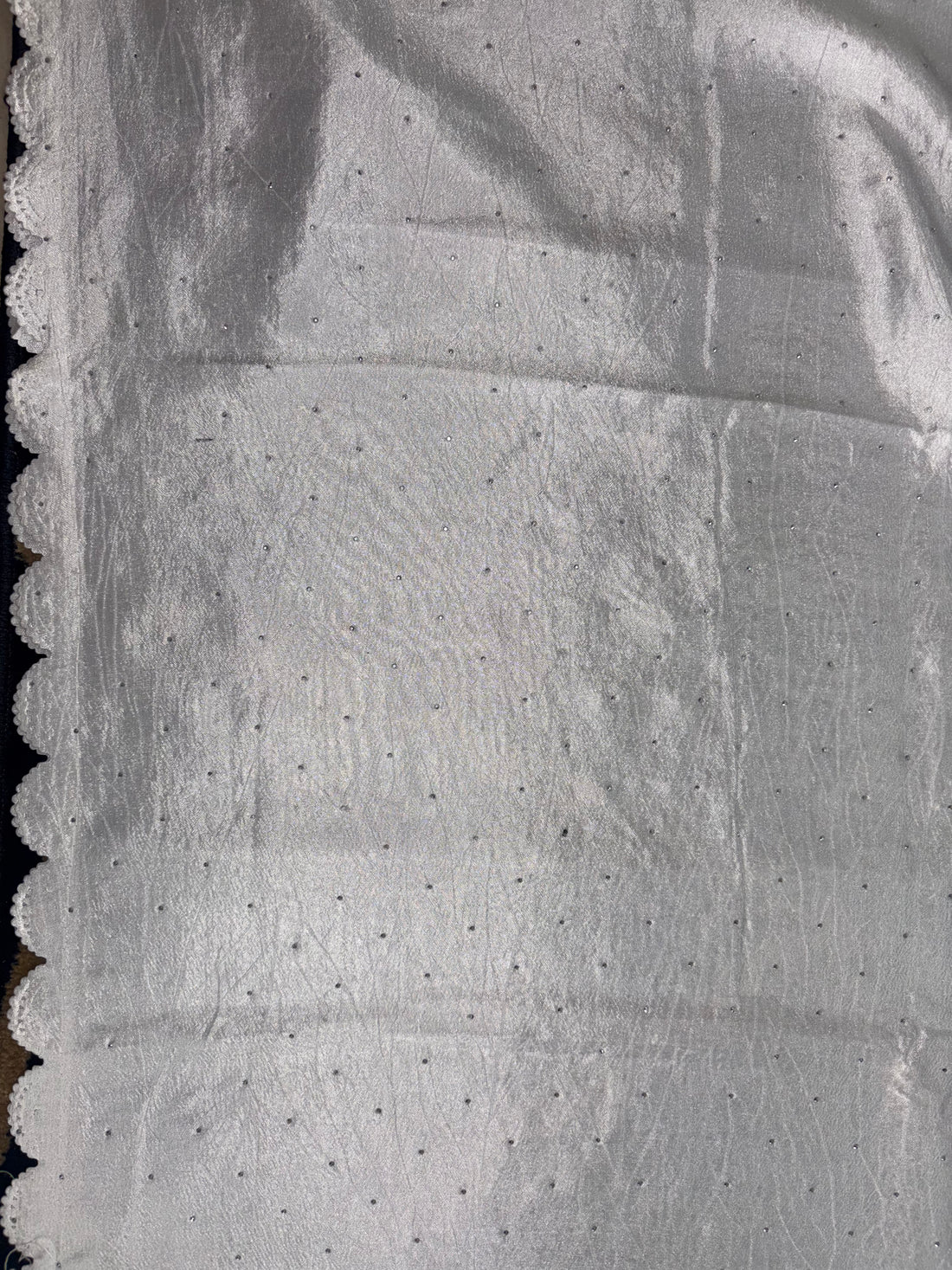 Shweta-Chiffon Silk (Elegant White)