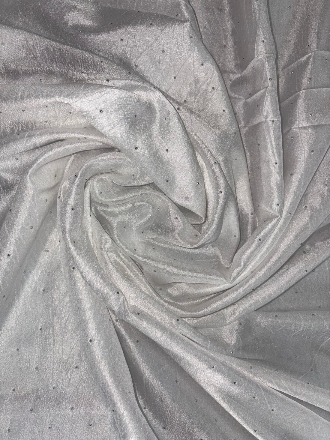 Shweta-Chiffon Silk (Elegant White)