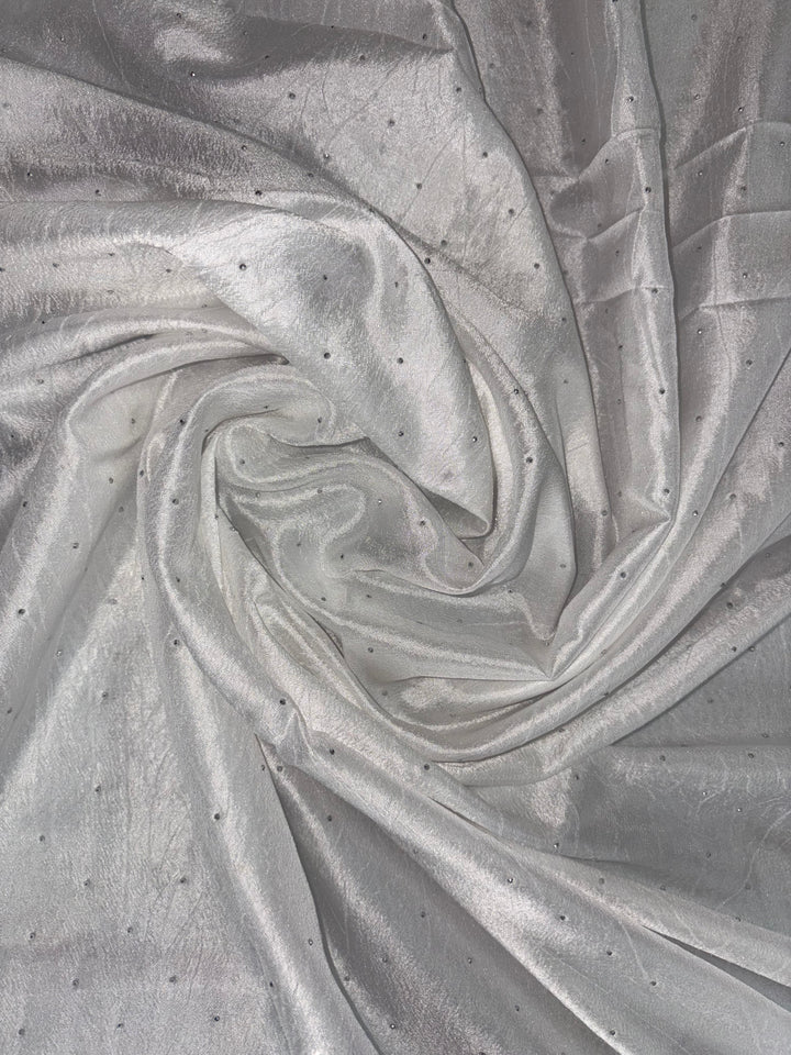Shweta-Chiffon Silk (Elegant White)