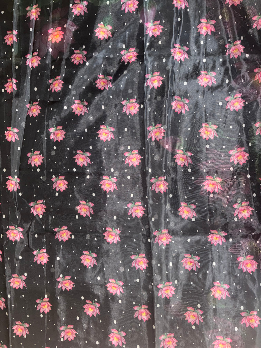 Monika- Organza ( Deep Black)