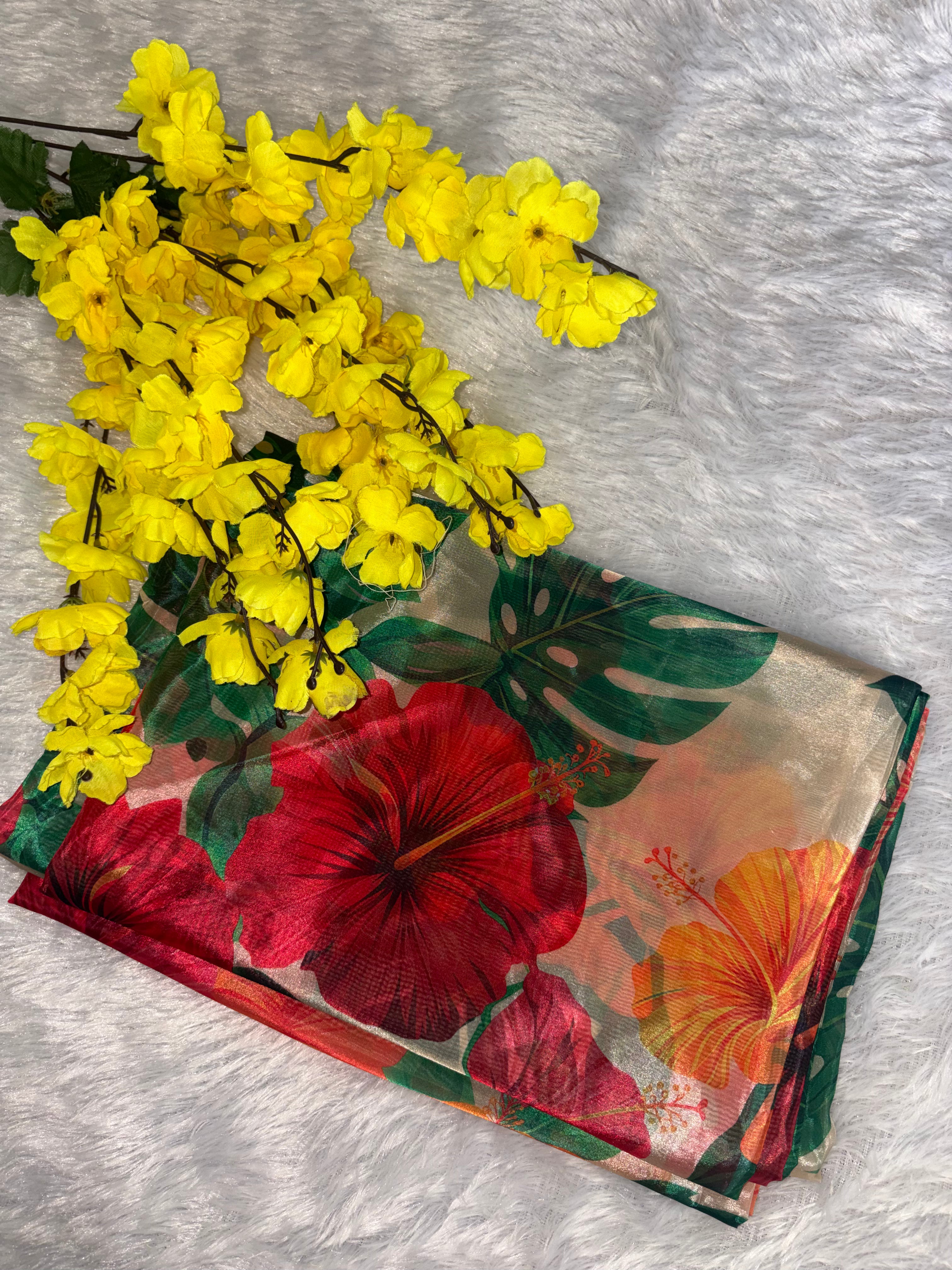 Sindoora- Organza (Multi Coloured)