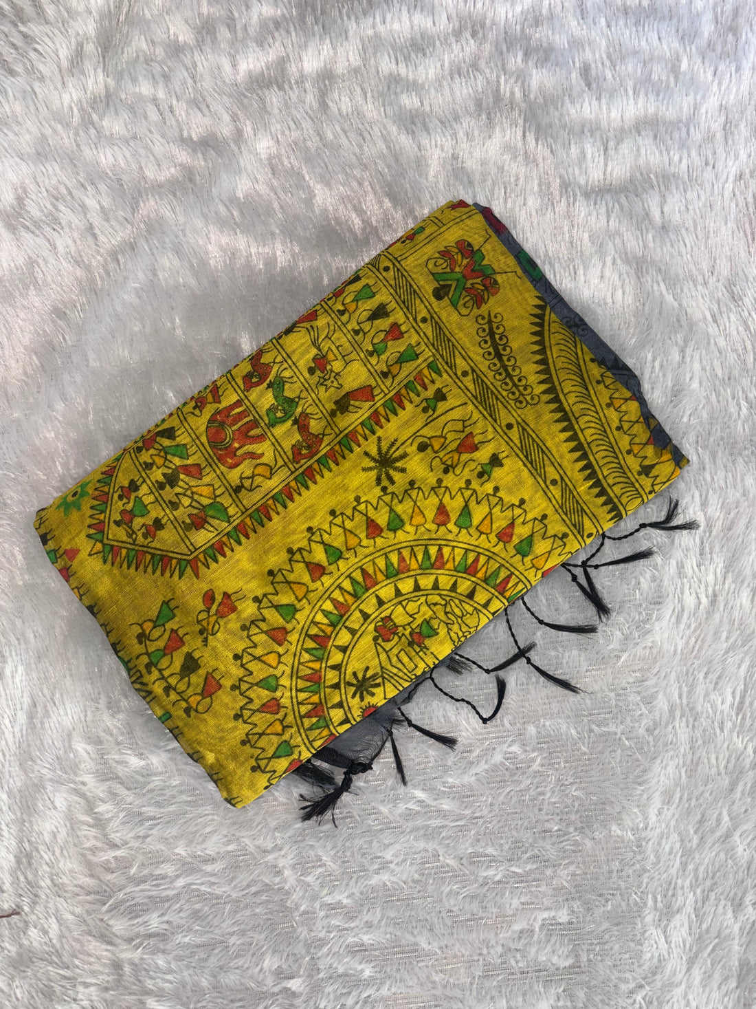 Khadi Cotton (Vibrant mustard yellow)