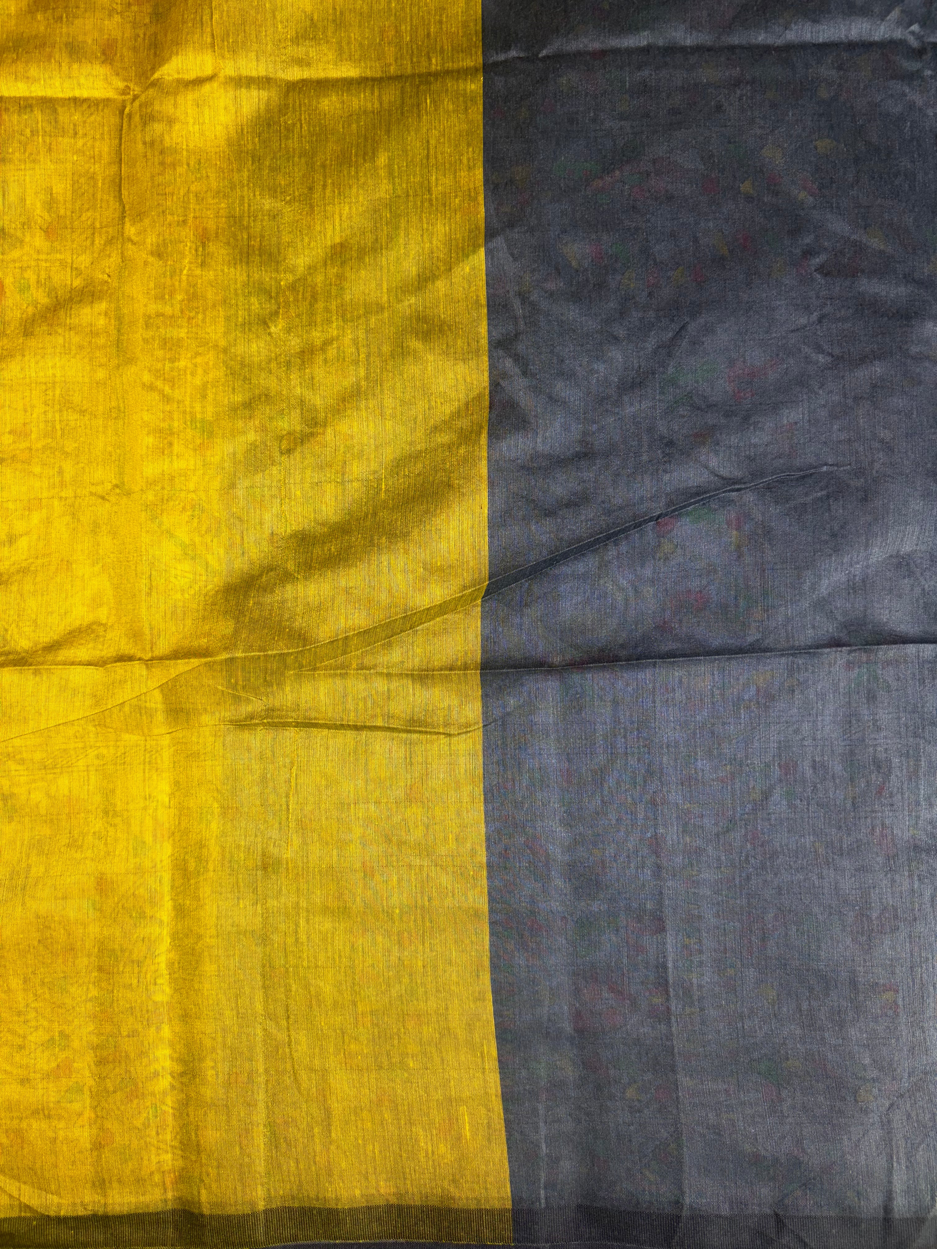 Khadi Cotton (Vibrant mustard yellow)