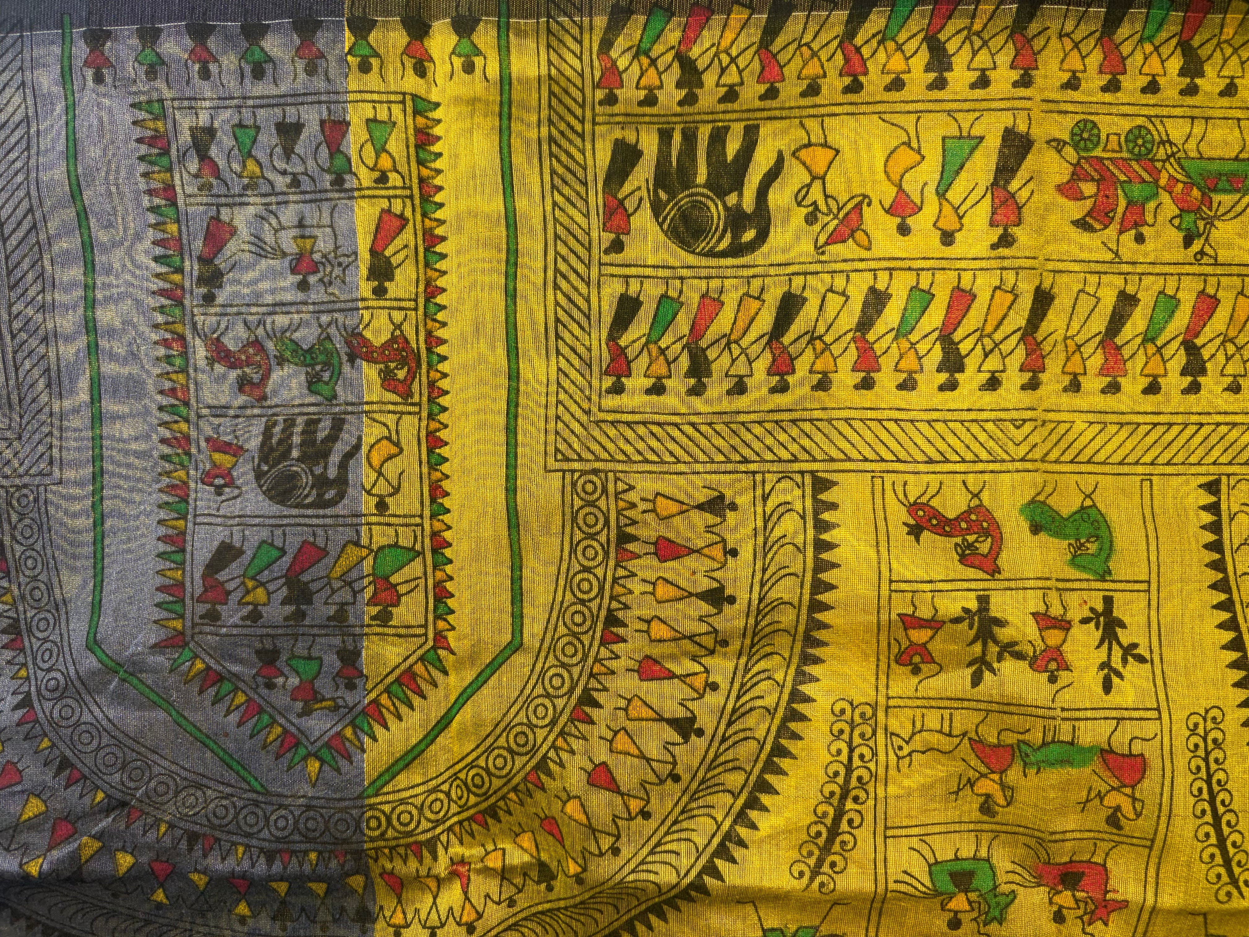 Khadi Cotton (Vibrant mustard yellow)