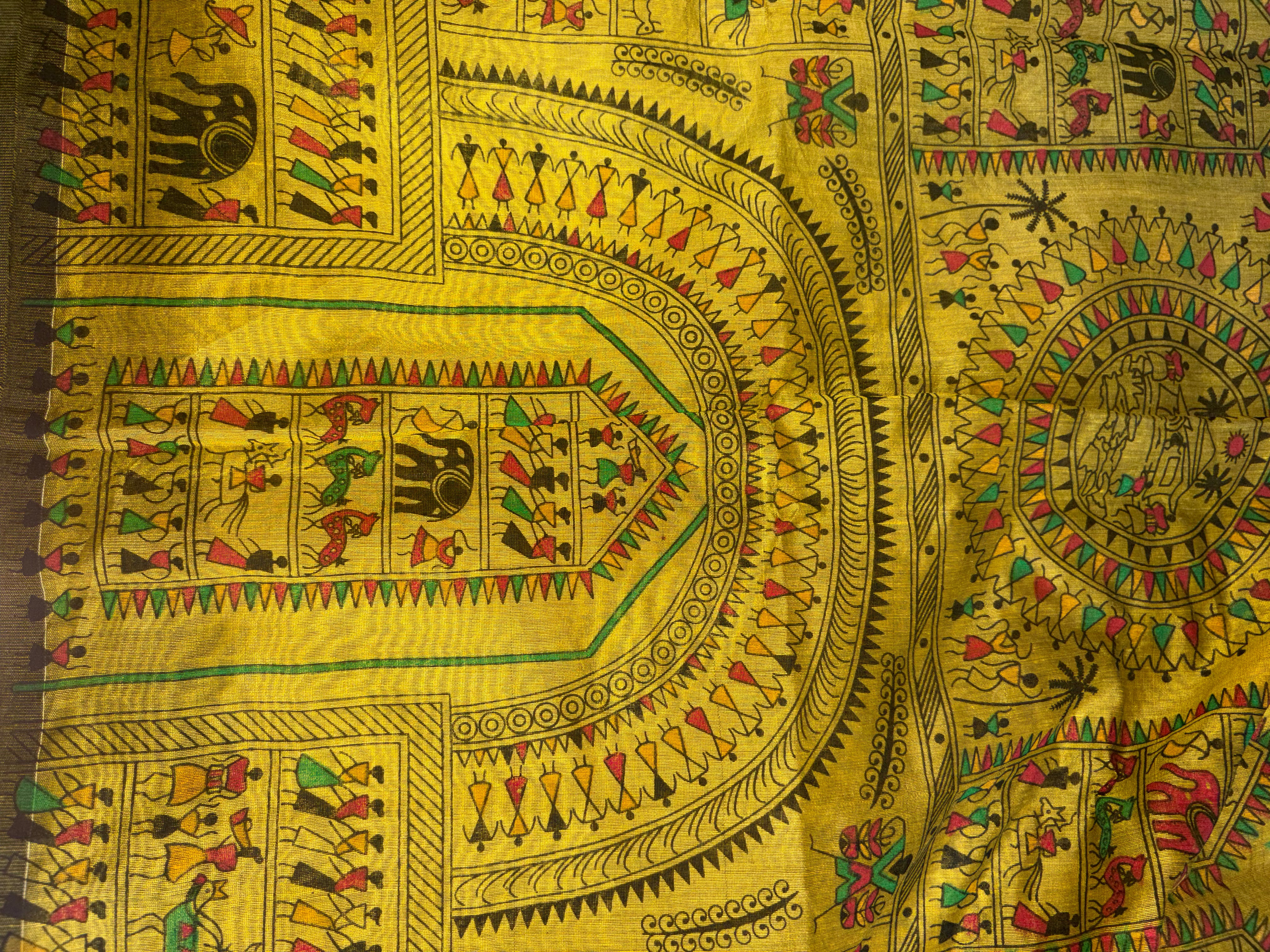 Khadi Cotton (Vibrant mustard yellow)