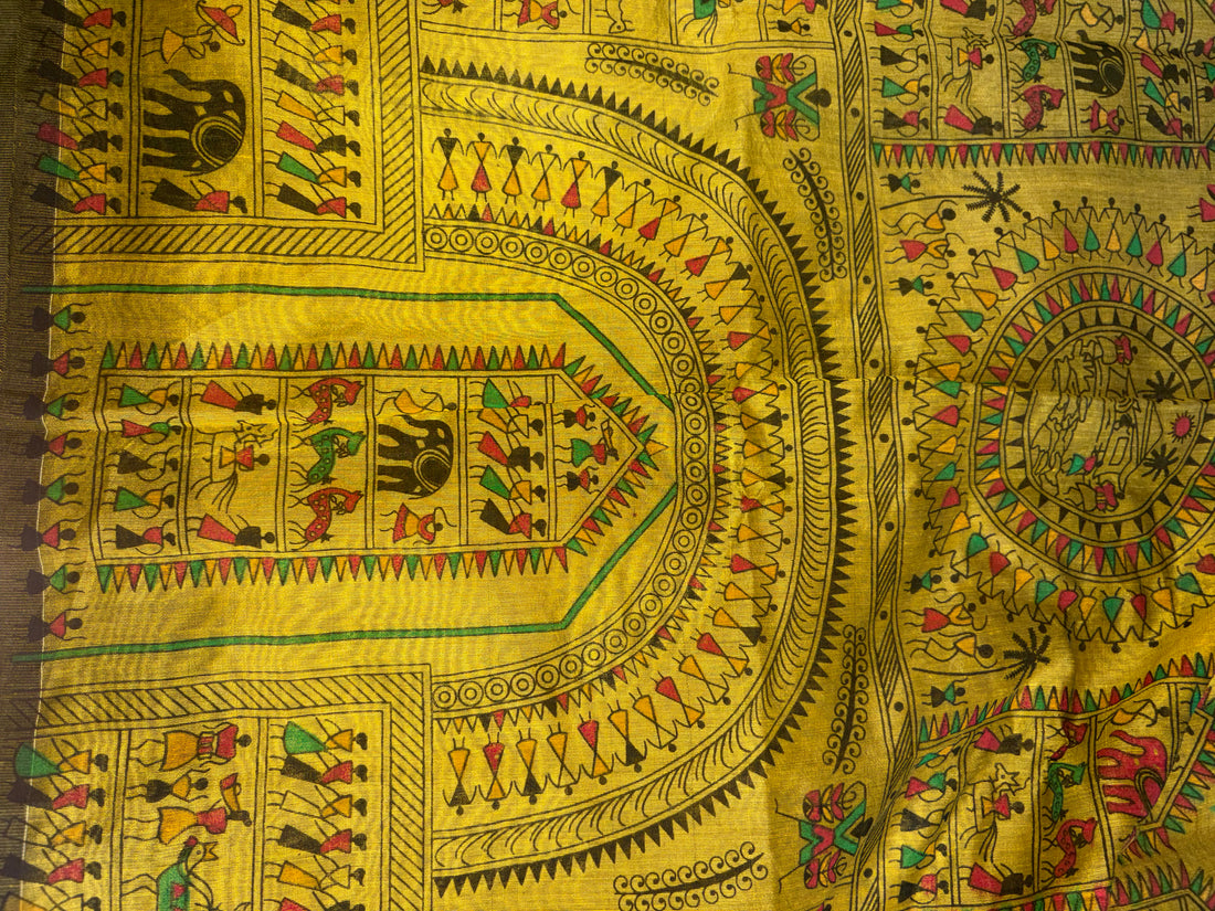Khadi Cotton (Vibrant mustard yellow)