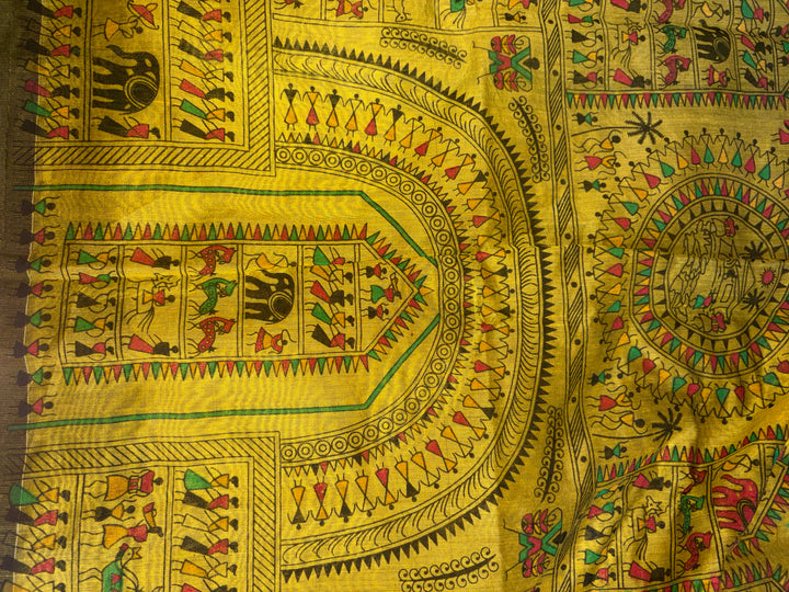 Khadi Cotton (Vibrant mustard yellow)