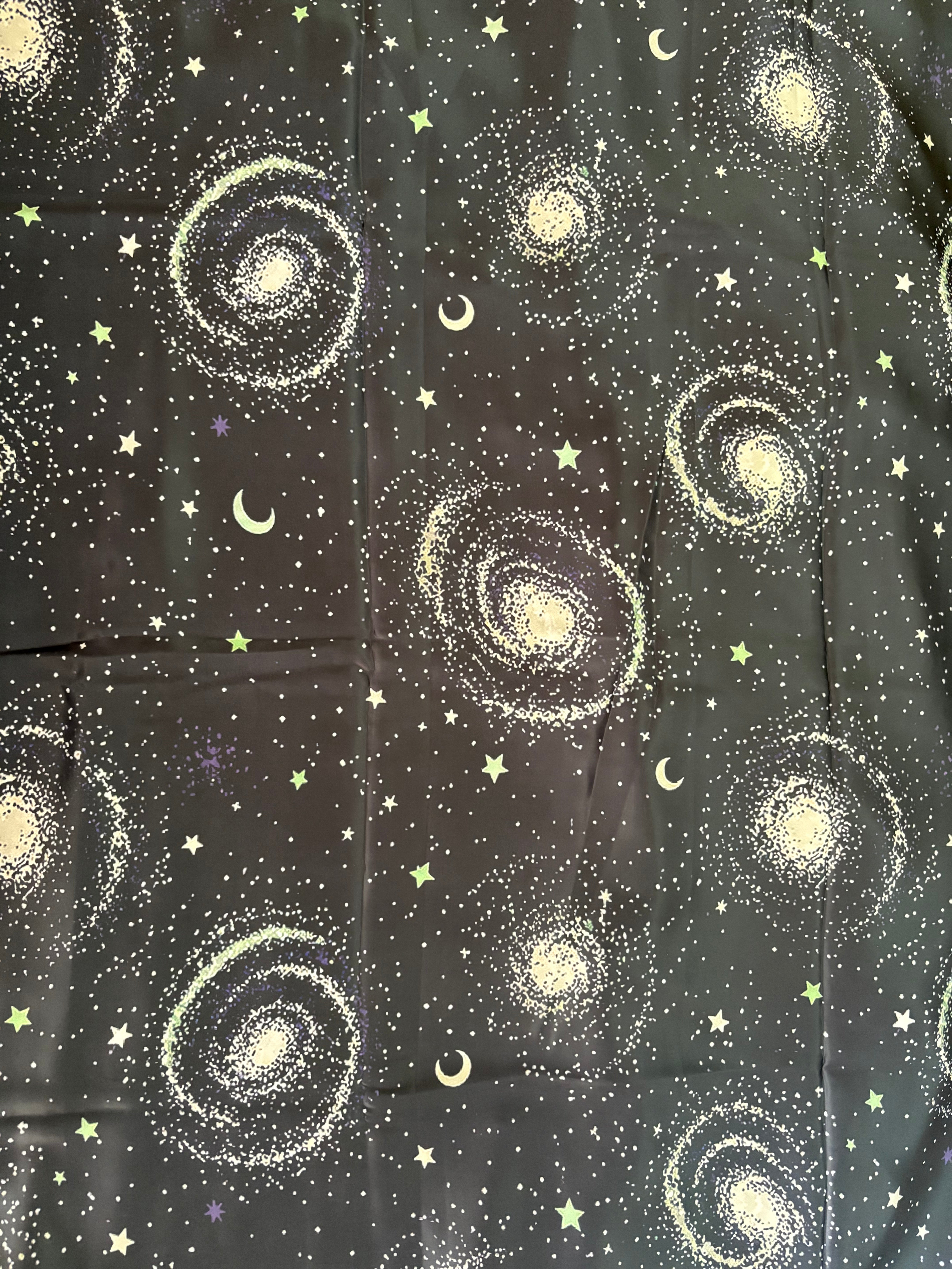 Galaxy- Premium Swiss Satin (Deep Black)