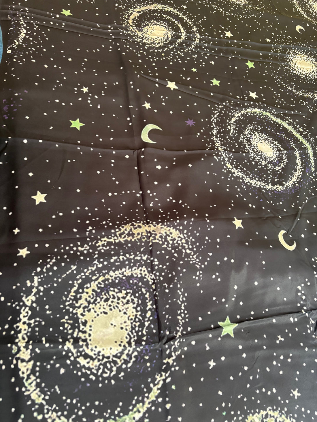 Galaxy- Premium Swiss Satin (Deep Black)