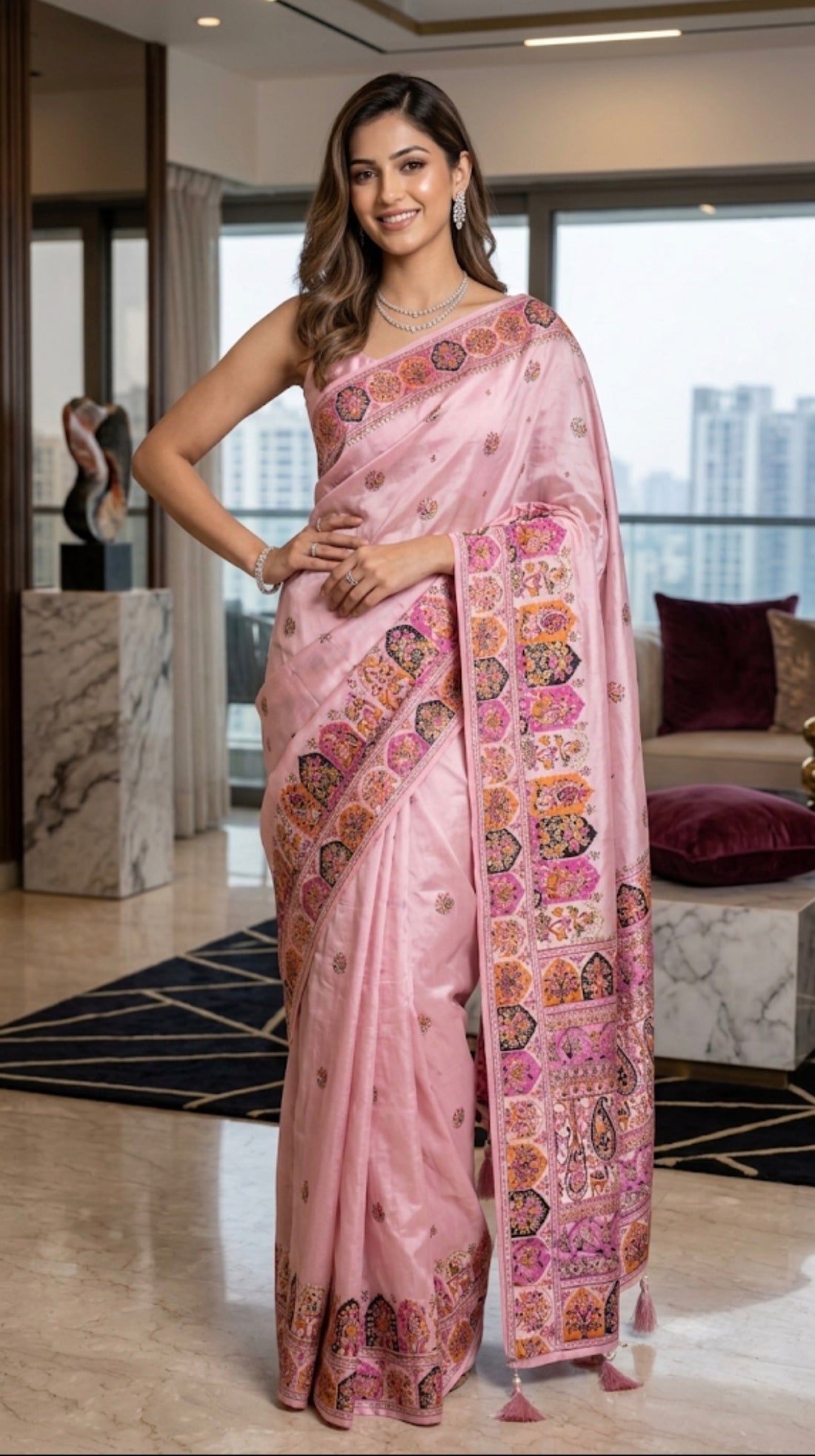 Royal Rose Pashmina Ready to wear Saree